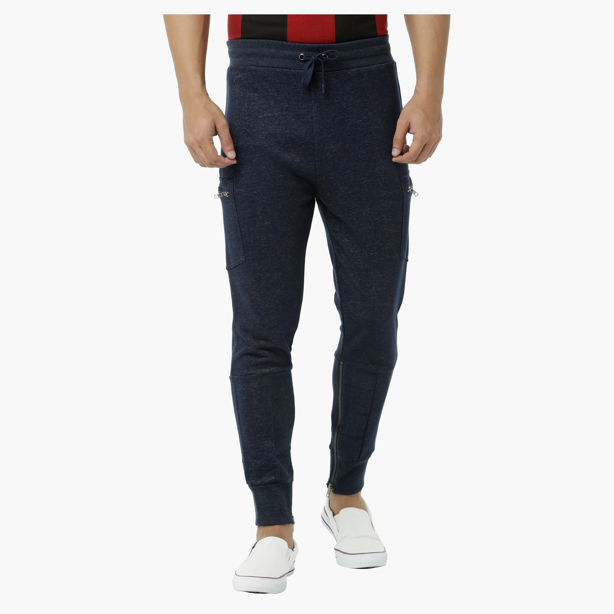 Jog Pants with Zip Pockets and Cuffs-men-clothing-bottoms-joggers-image-1