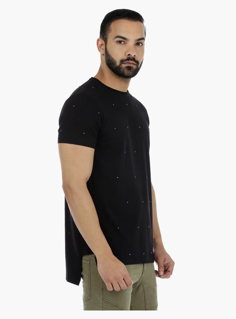 Embellished T-Shirt with Short Sleeves-men-clothing-tshirtsandpolos-tshirts-image-3