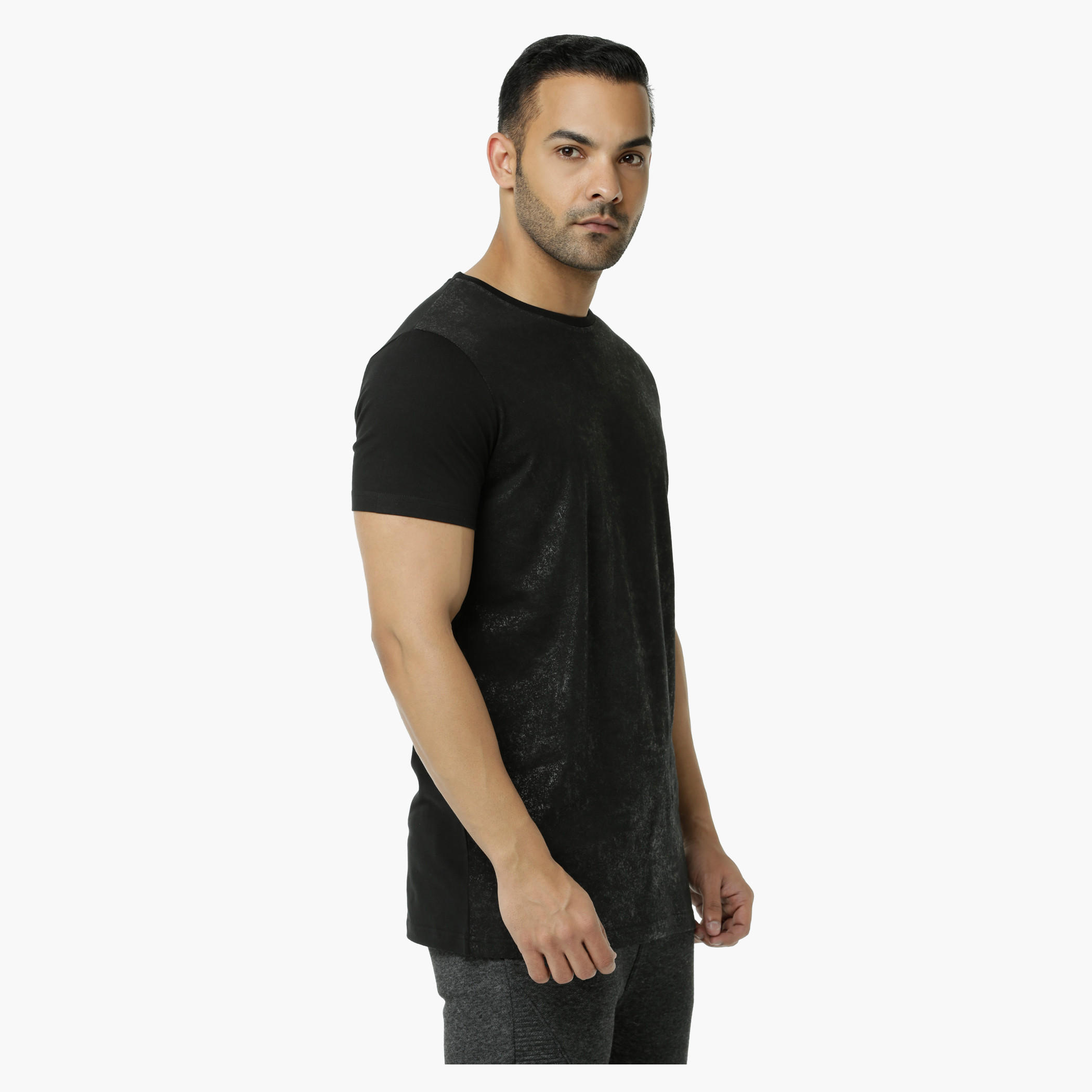 Crew Neck T-Shirt with Short Sleeves-men-clothing-tshirtsandpolos-tshirts-image-3