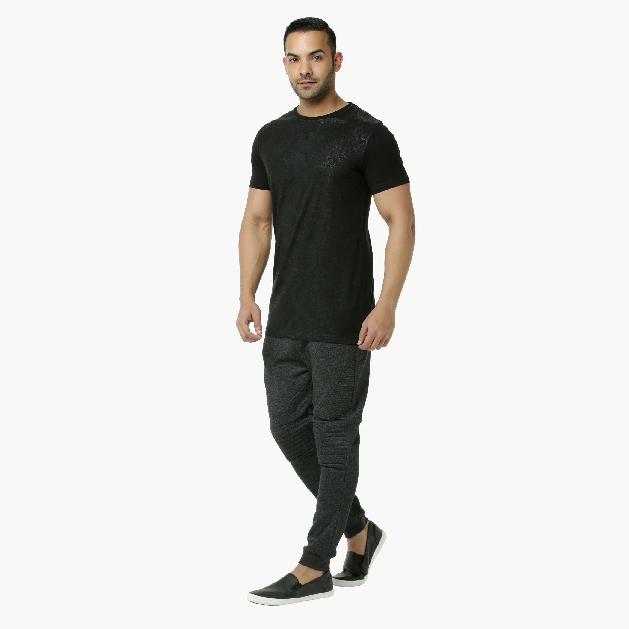 Crew Neck T-Shirt with Short Sleeves-men-clothing-tshirtsandpolos-tshirts-image-5