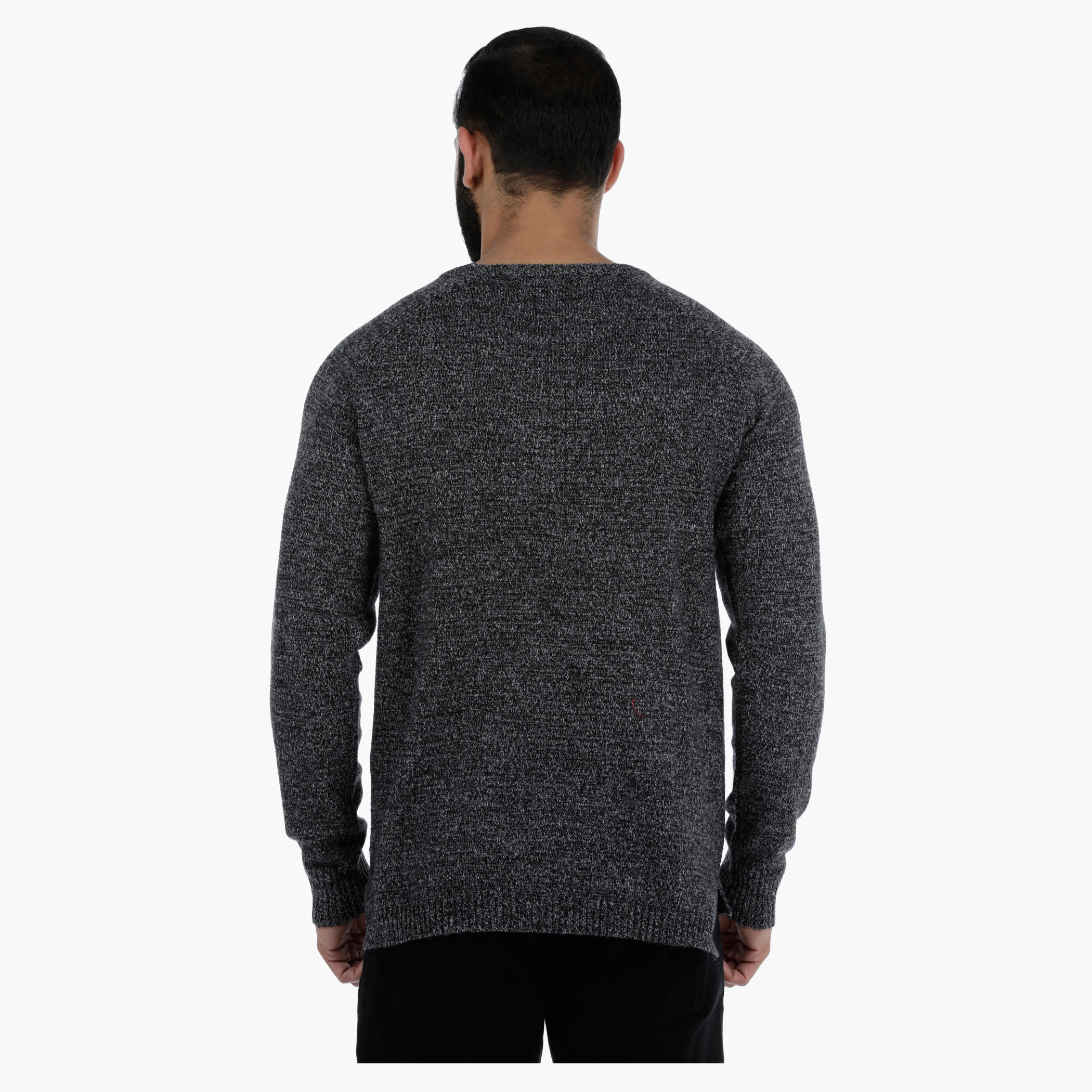 Textured Long Sleeves Round Neck Sweater-men-clothing-sweatersandpullovers-image-4