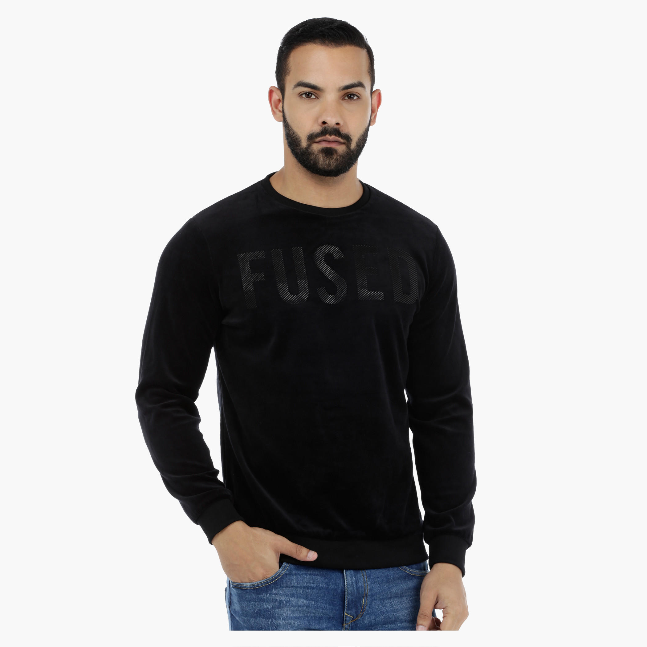 Printed T-Shirt with Long Sleeves-men-winterwear-hoodiesandsweatshirts-image-1