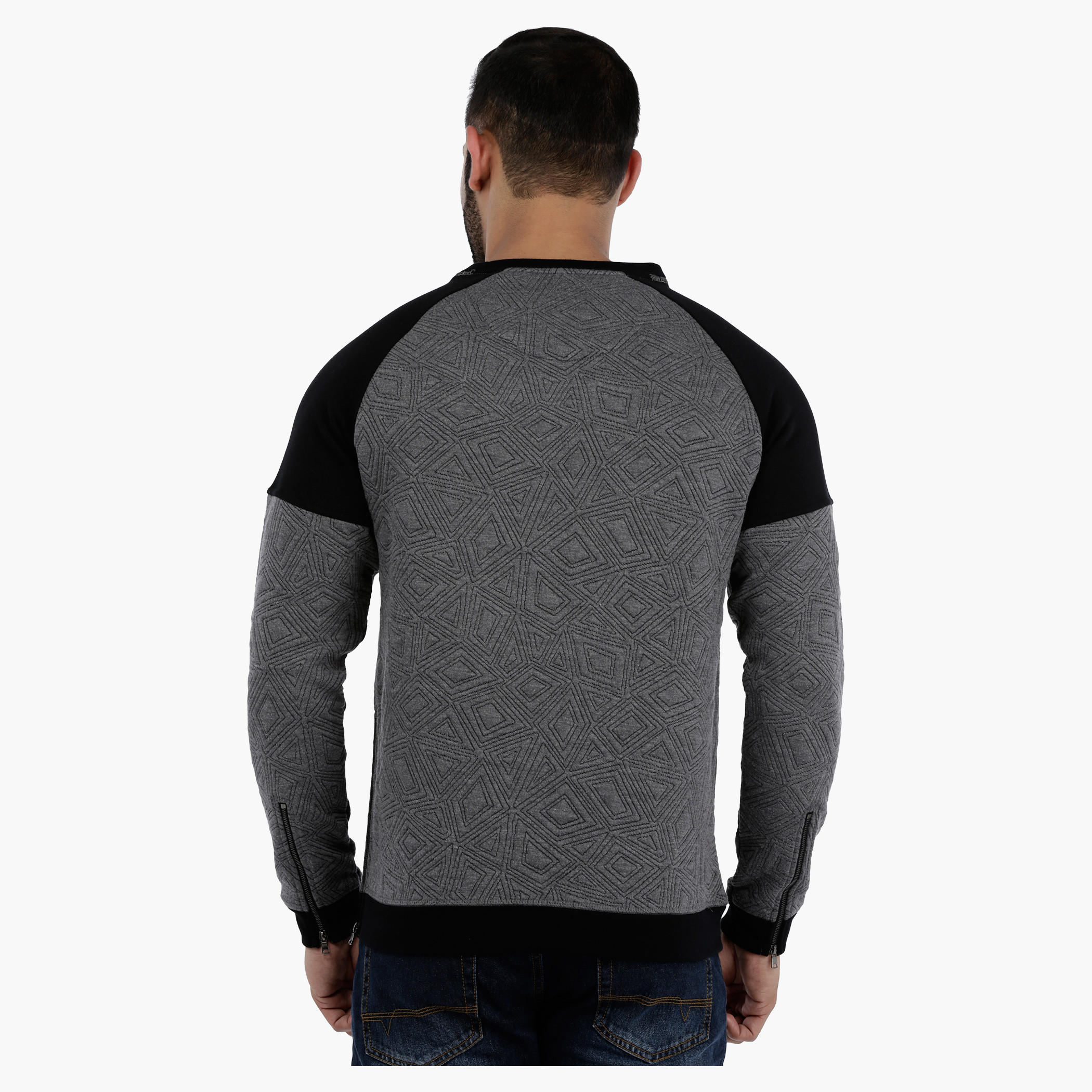 Long Sleeves Textured Sweatshirt-men-winterwear-hoodiesandsweatshirts-image-2