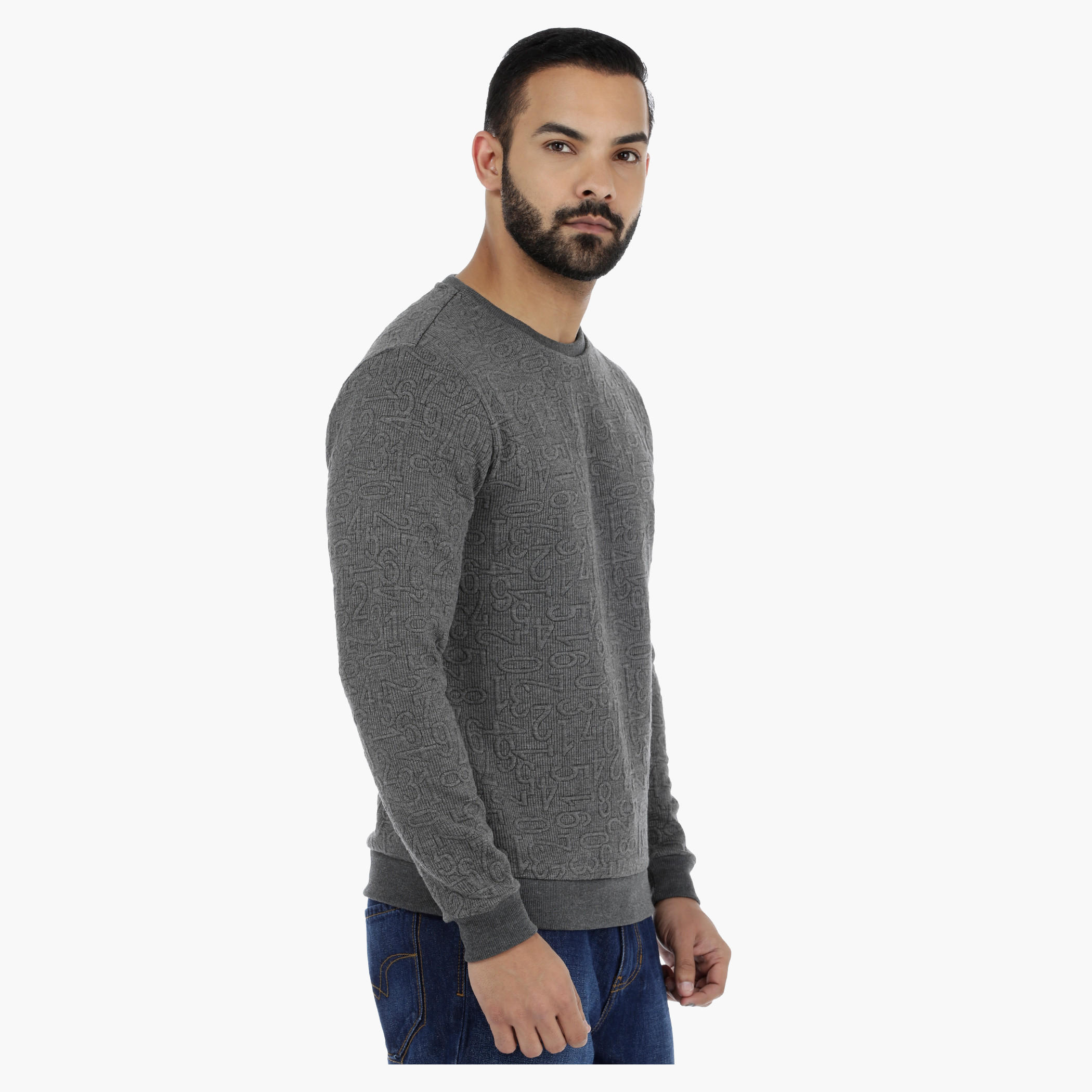 Printed Sweater with Long Sleeves-men-clothing-sweatersandpullovers-image-3