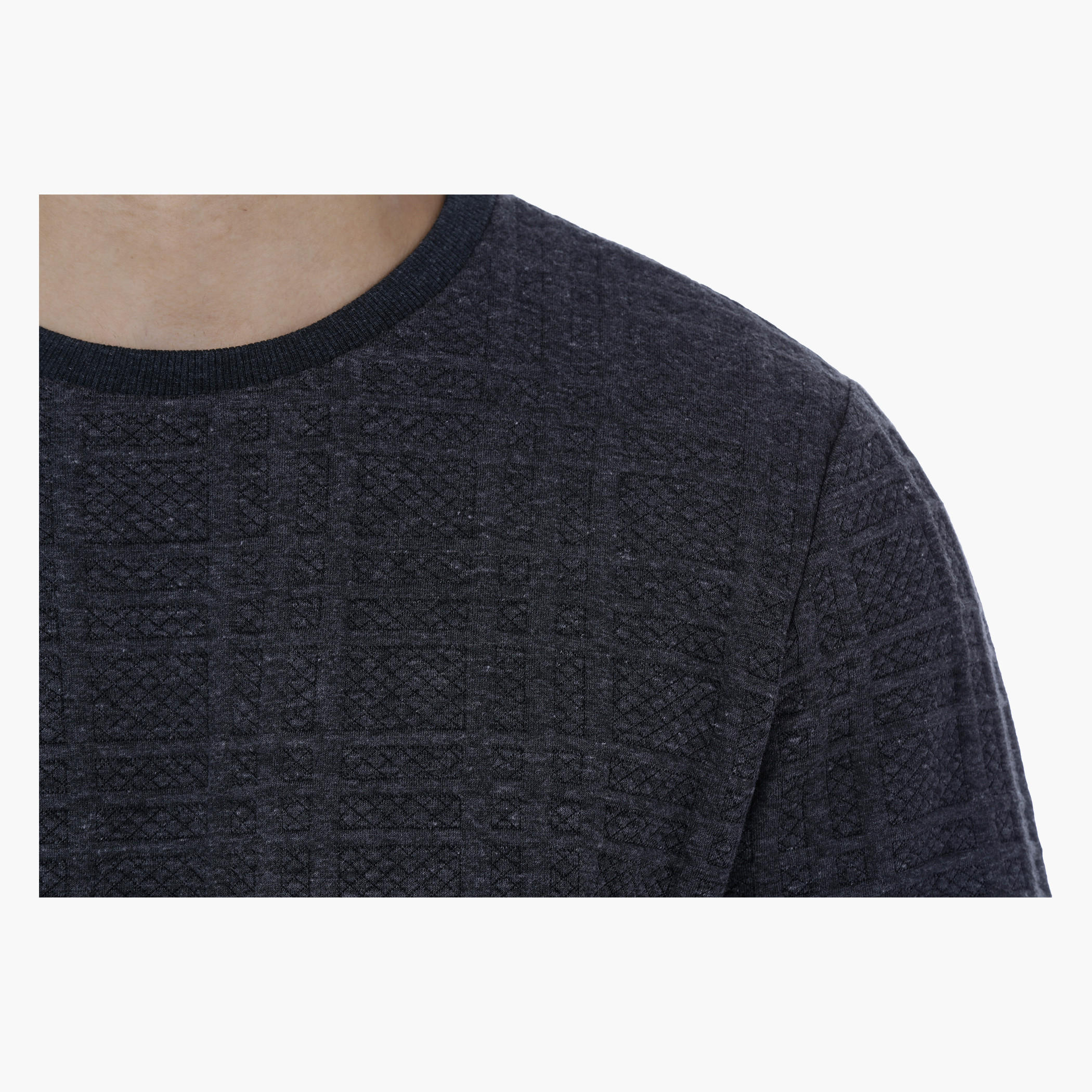 Round Neck Textured Sweatshirt-men-winterwear-hoodiesandsweatshirts-image-4