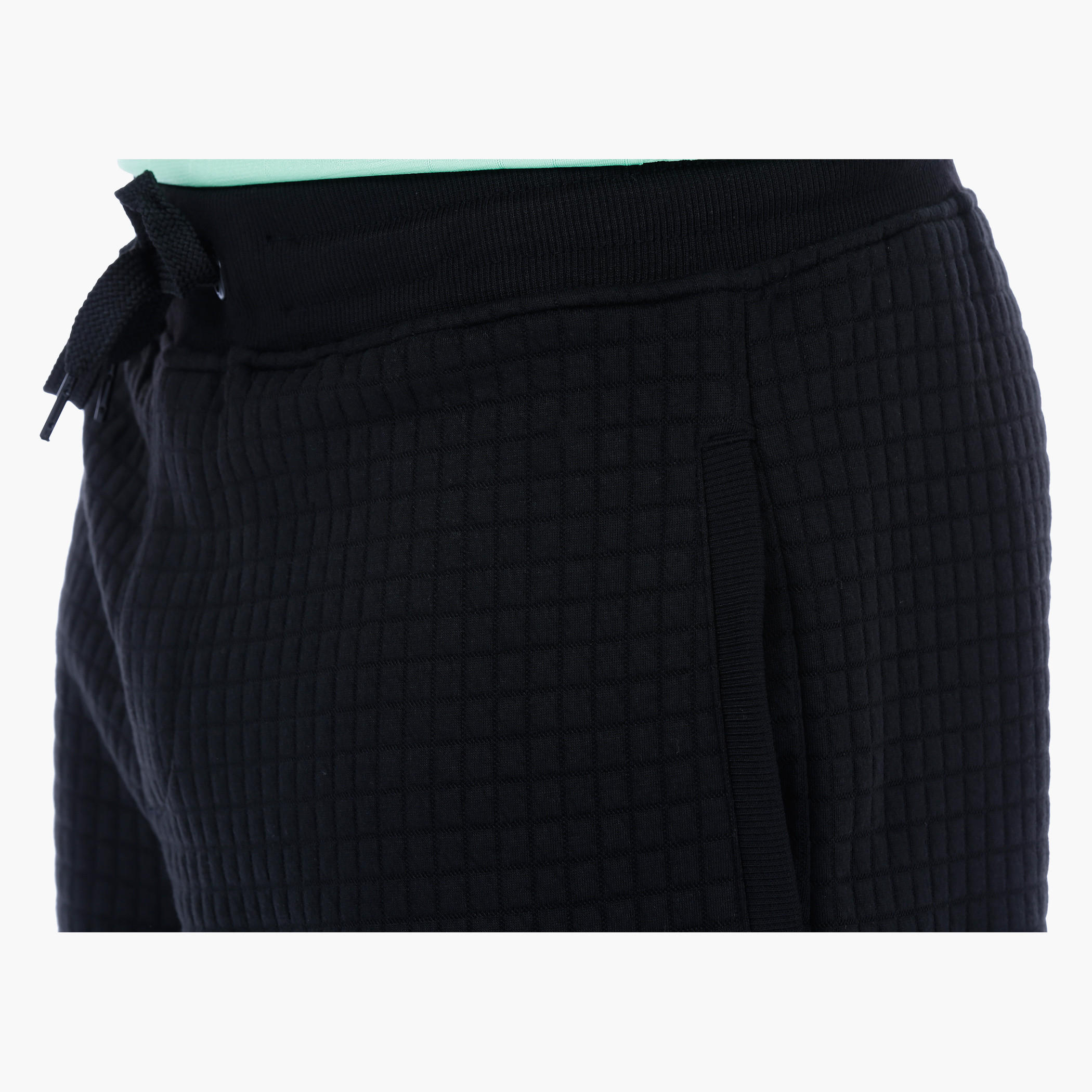 Knitted Textured Shorts with Drawstring-men-clothing-bottoms-shorts-image-4
