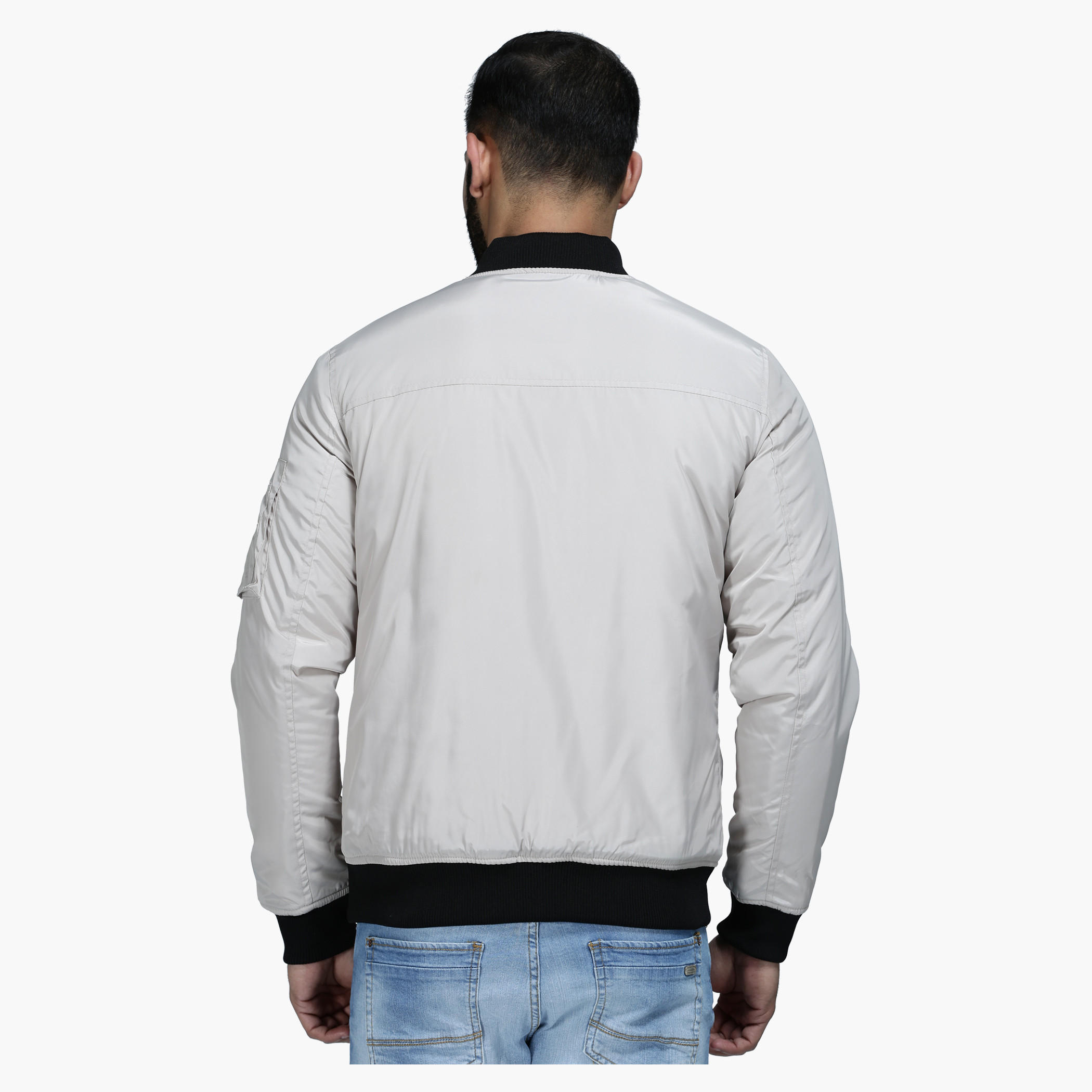 Polyester Jacket with Zip Detail and Long Sleeves in Regular Fit-men-clothing-jacketsandblazers-jackets-image-7