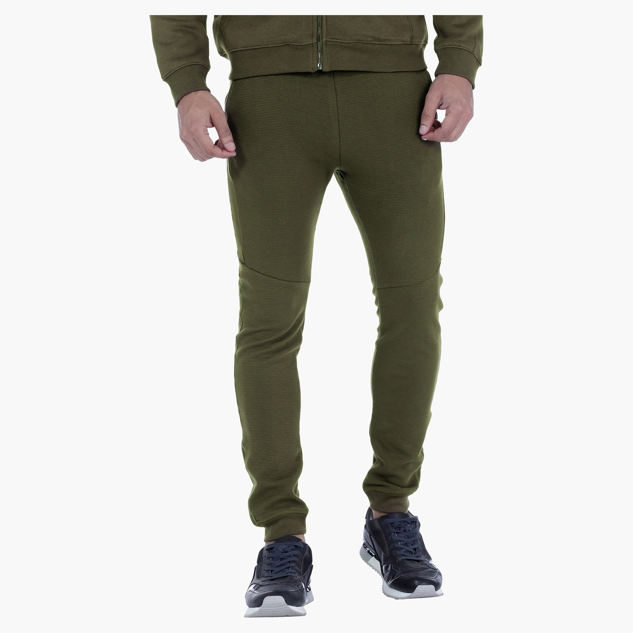 Textured Jog Pants in Slim Fit-men-clothing-bottoms-joggers-image-1