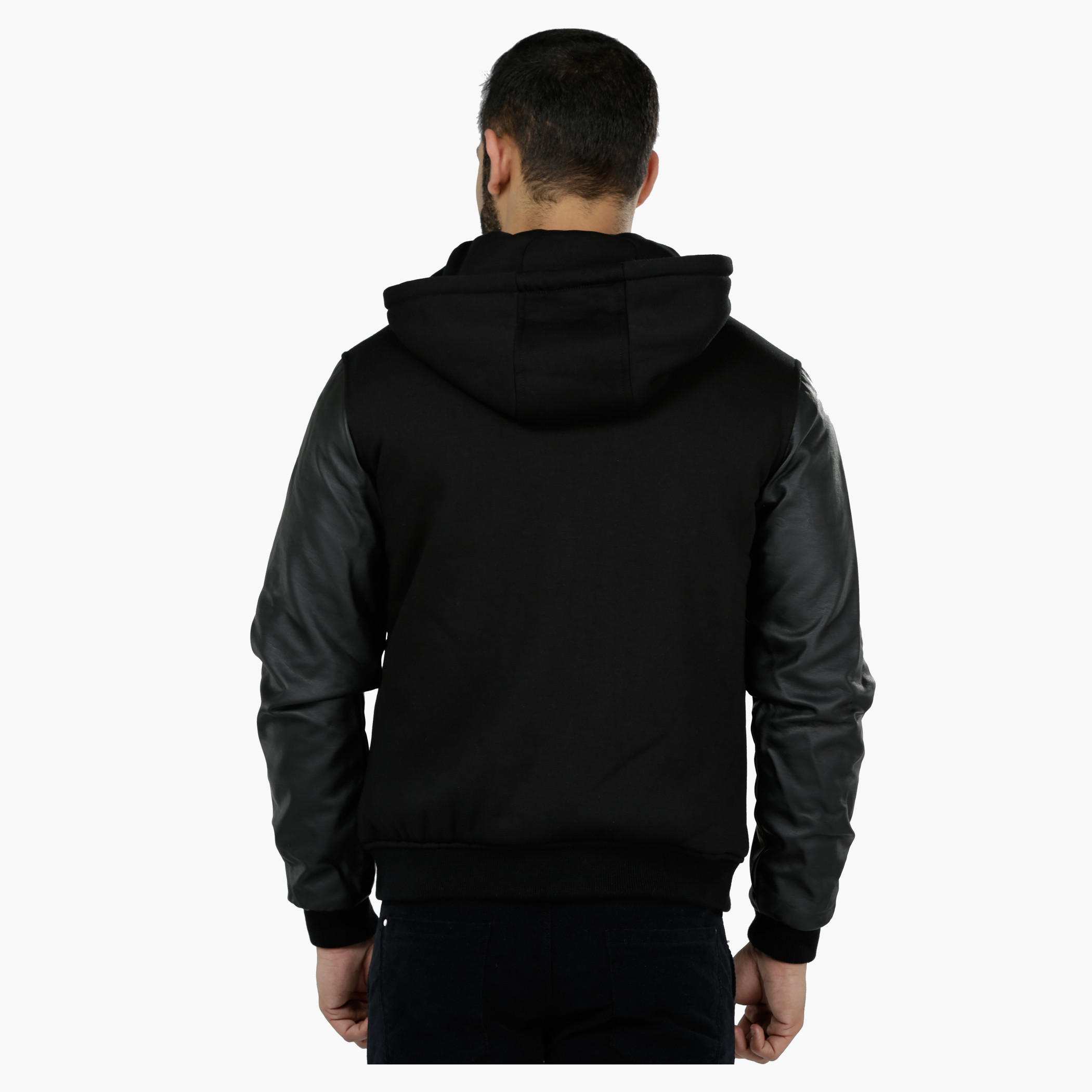 Hooded Biker Sweatshirt-men-winterwear-hoodiesandsweatshirts-image-2