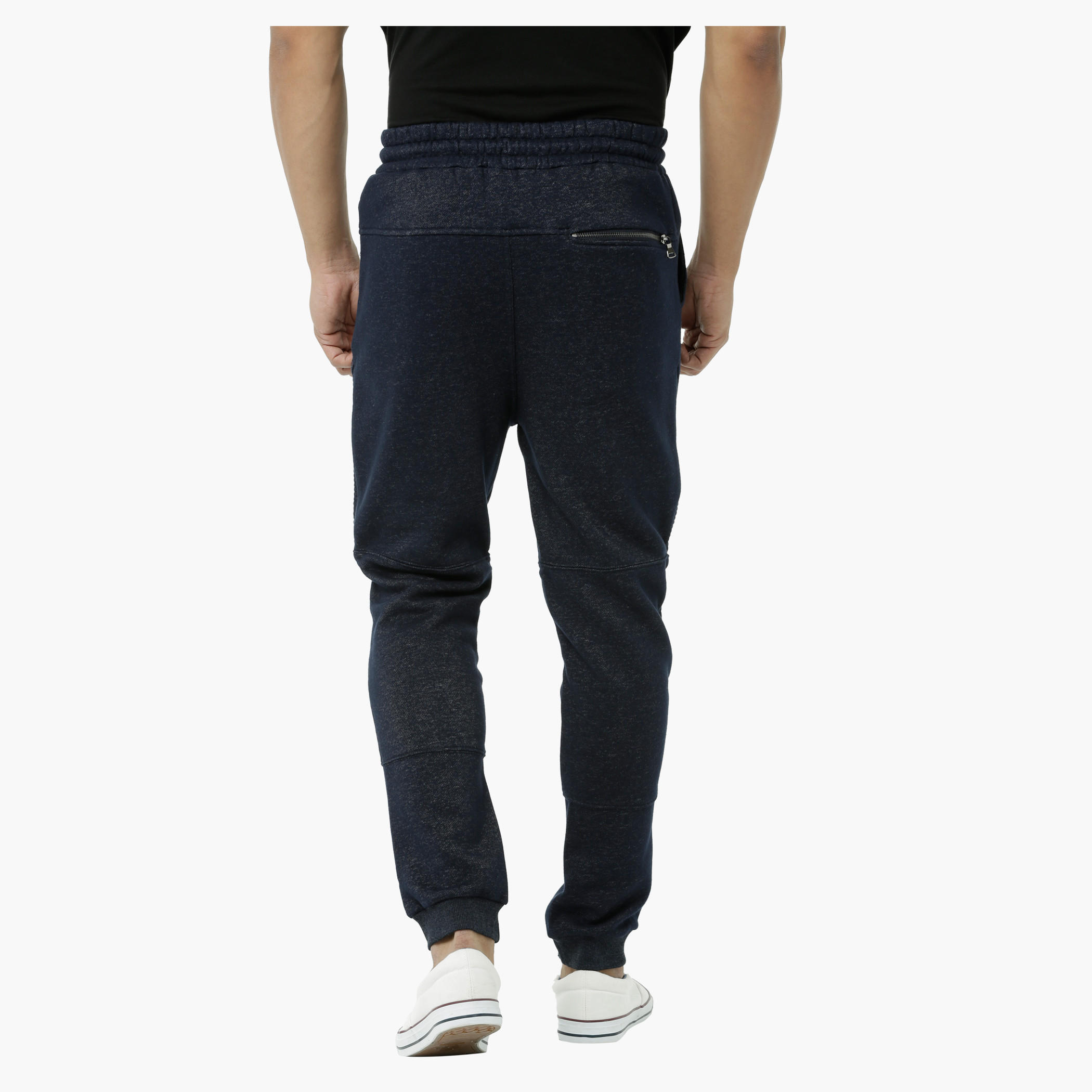 Textured Jog Pants with Zip Pockets and Cuffs-men-clothing-bottoms-joggers-image-2