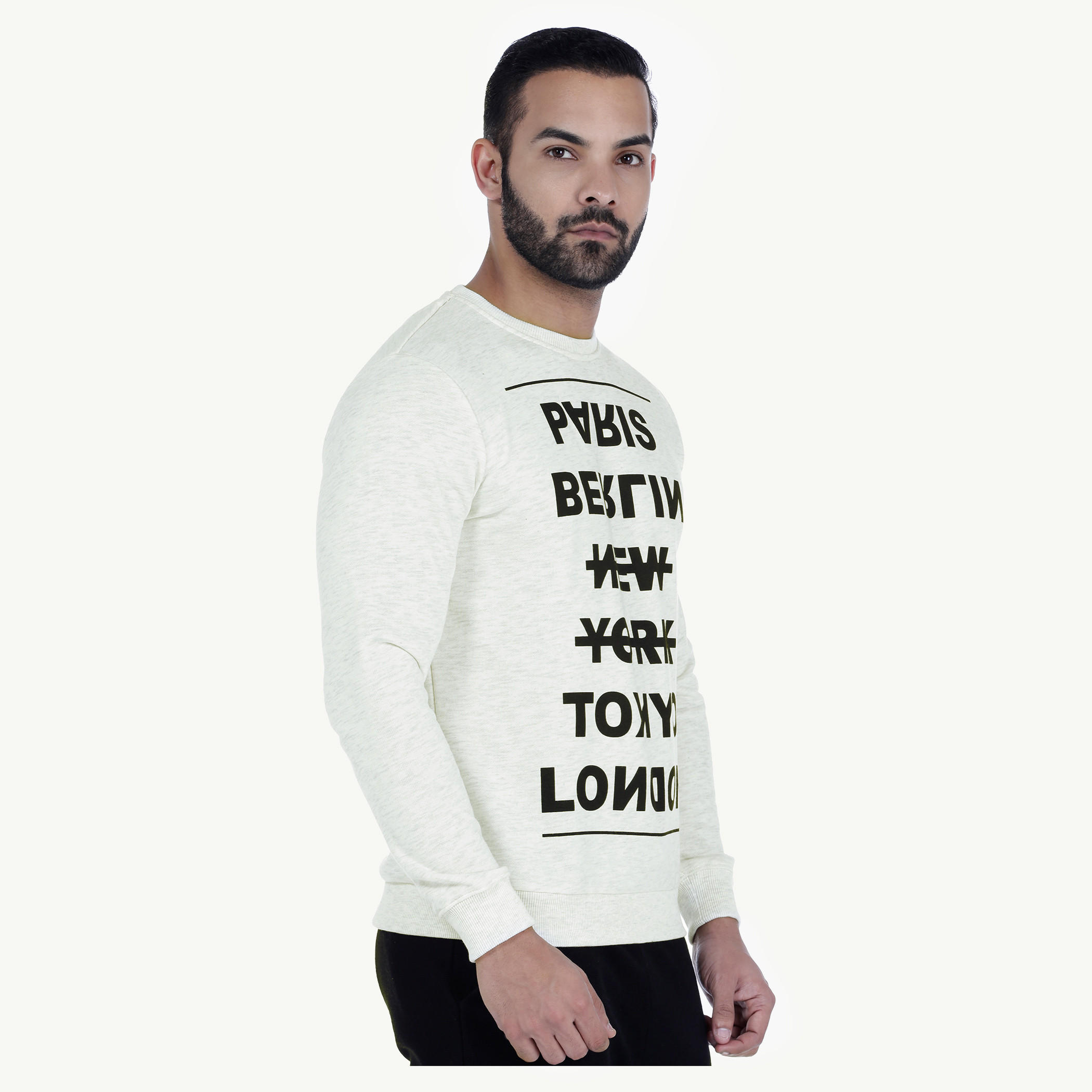 Crew Neck Sweatshirt with Long Sleeves-men-winterwear-hoodiesandsweatshirts-image-3