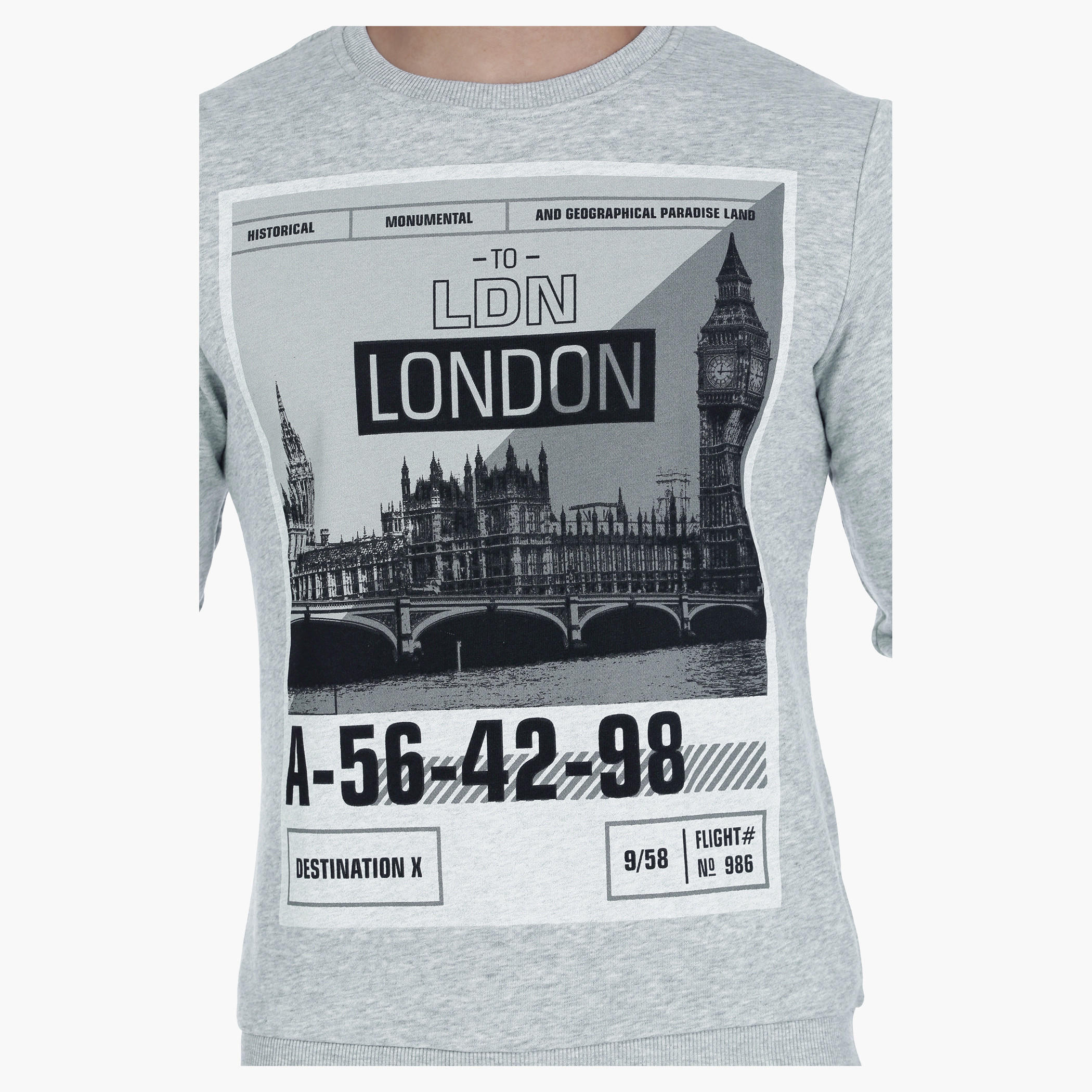 Printed Crew Neck Sweatshirt with Long Sleeves-men-winterwear-hoodiesandsweatshirts-image-4