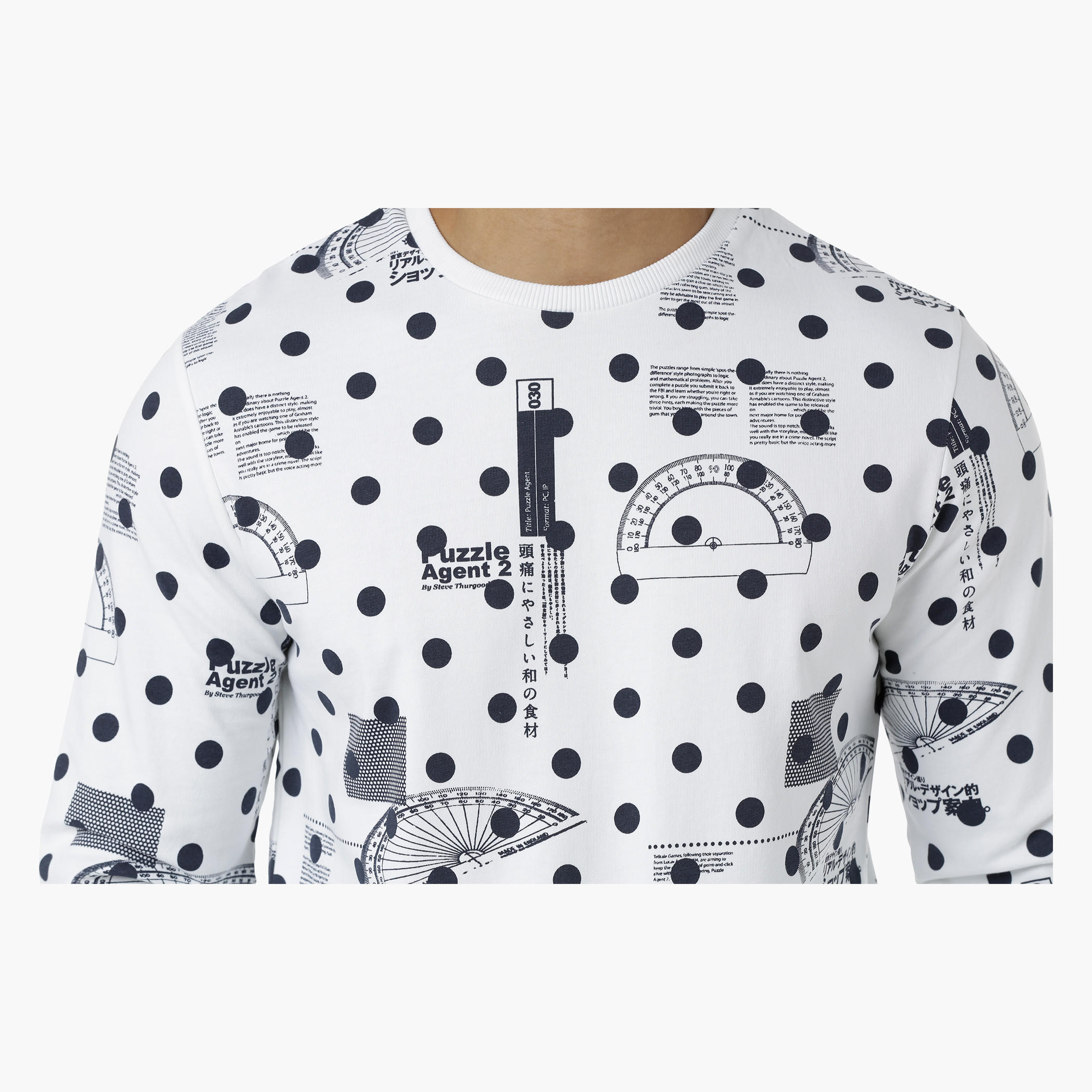 Printed Crew Neck Sweat Shirt with Long Sleeves-men-winterwear-hoodiesandsweatshirts-image-4