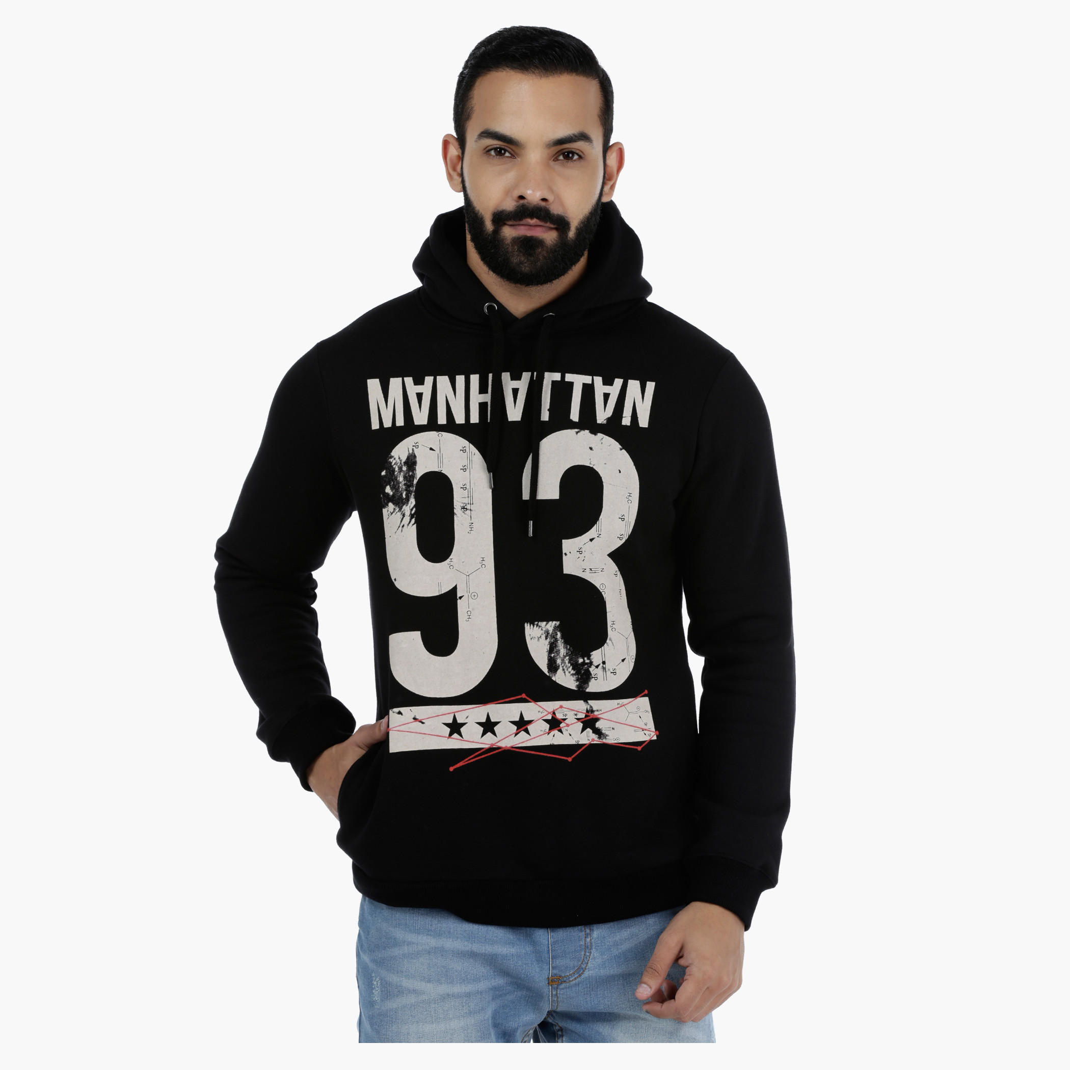 Printed Long Sleeves Sweatshirt with Hood-men-winterwear-hoodiesandsweatshirts-image-1