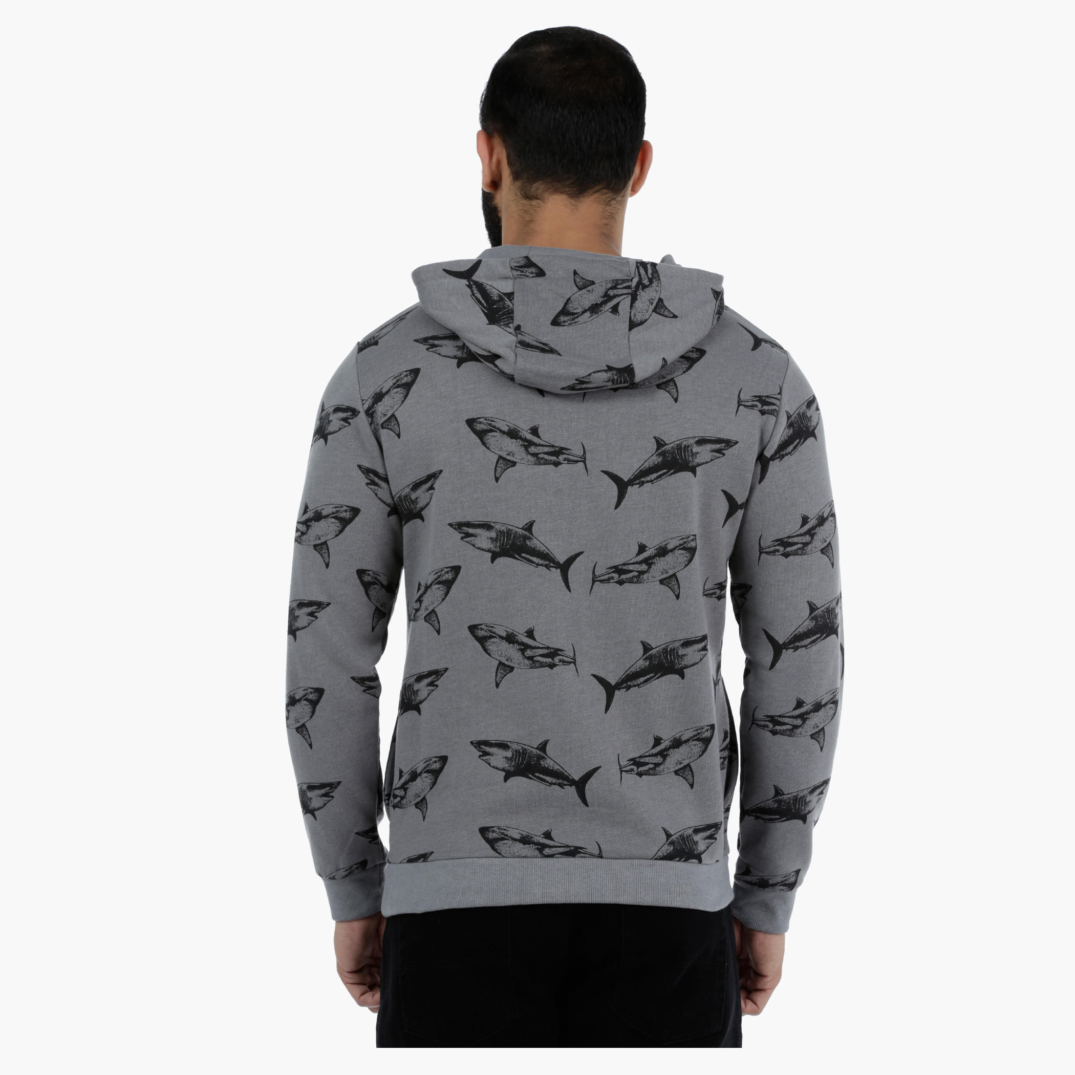 Printed Long Sleeves Sweatshirt with Hood-men-winterwear-hoodiesandsweatshirts-image-2