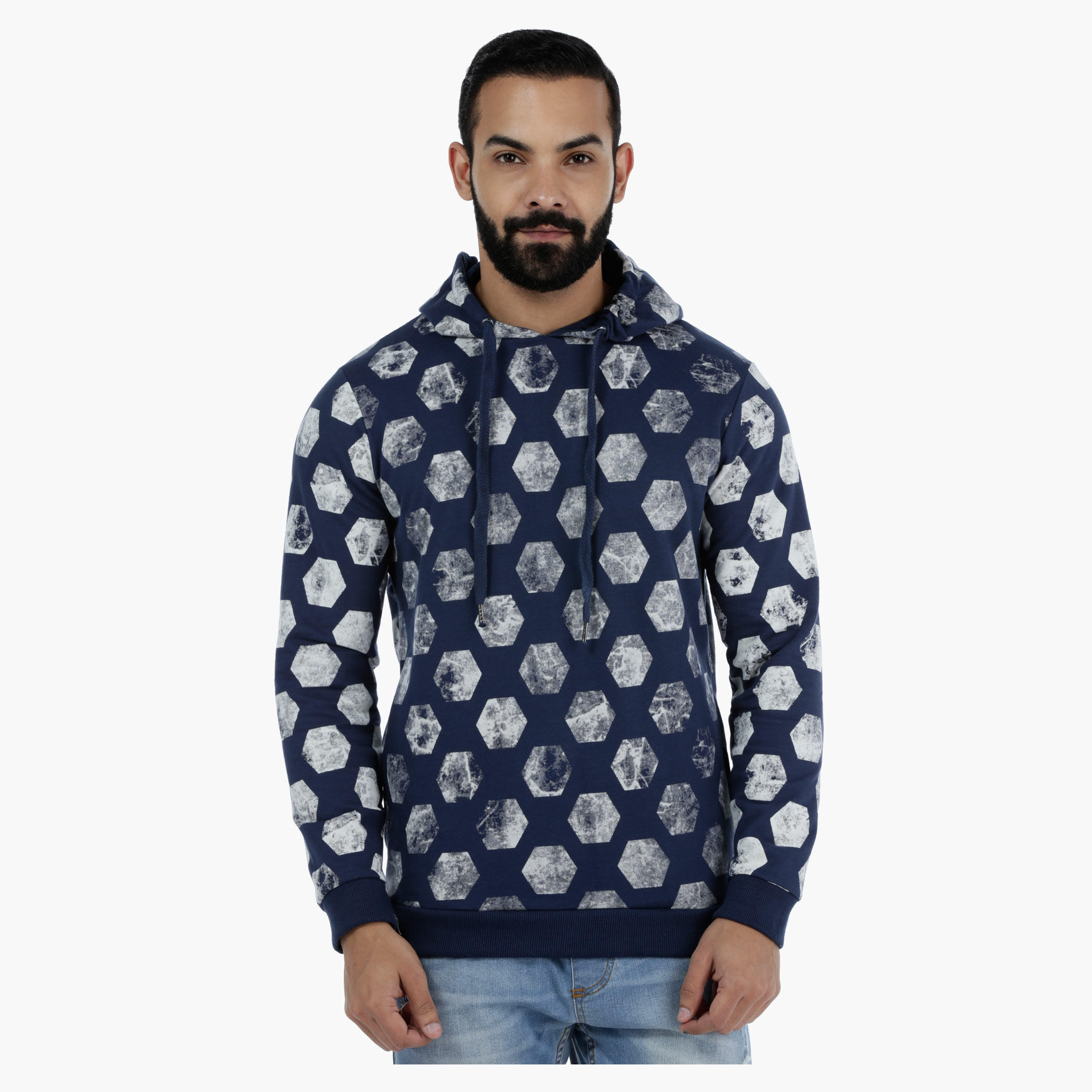 Printed Long Sleeves Cotton Sweatshirt with Hood-men-winterwear-hoodiesandsweatshirts-image-1
