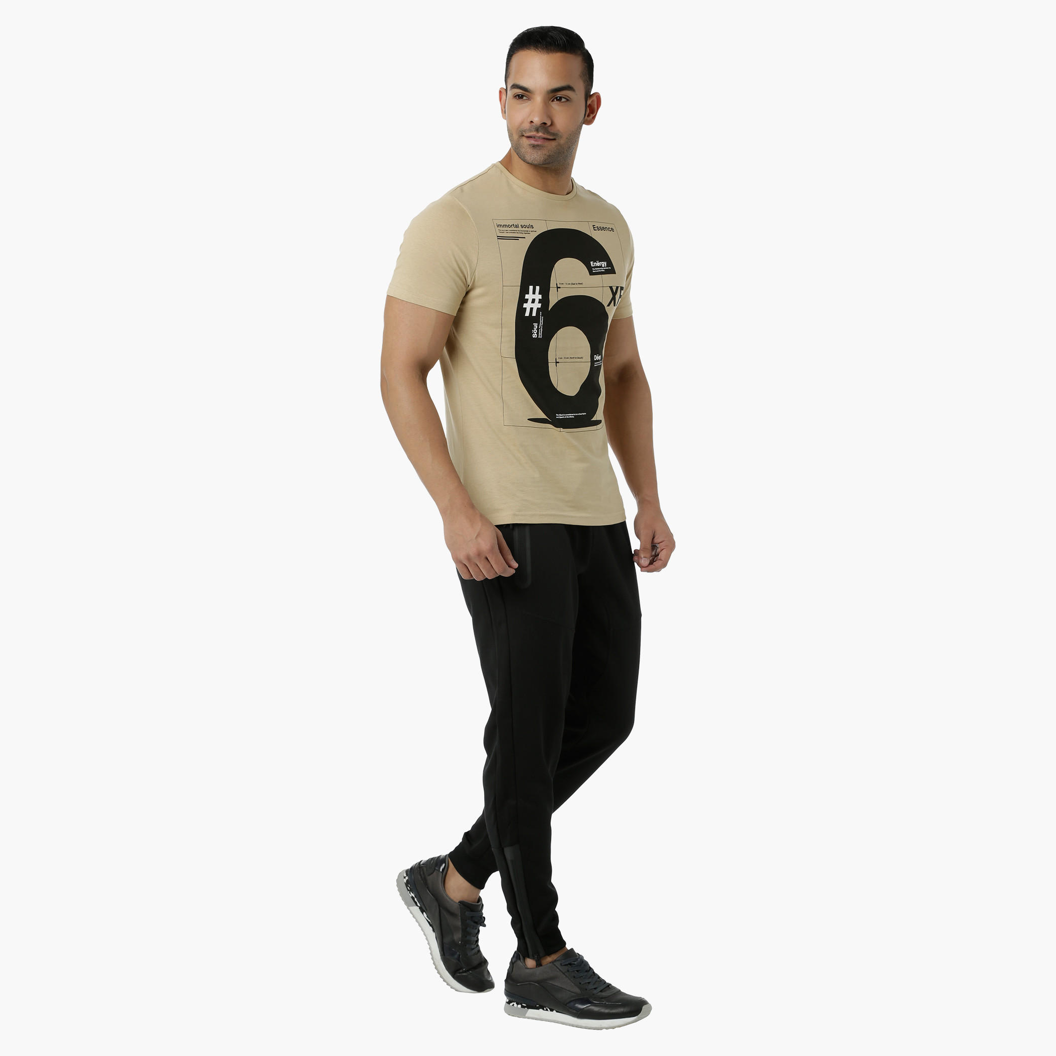Cotton T-Shirt with Crew Neck and Graphic Print in Slim Fit-men-clothing-tshirtsandpolos-tshirts-image-5