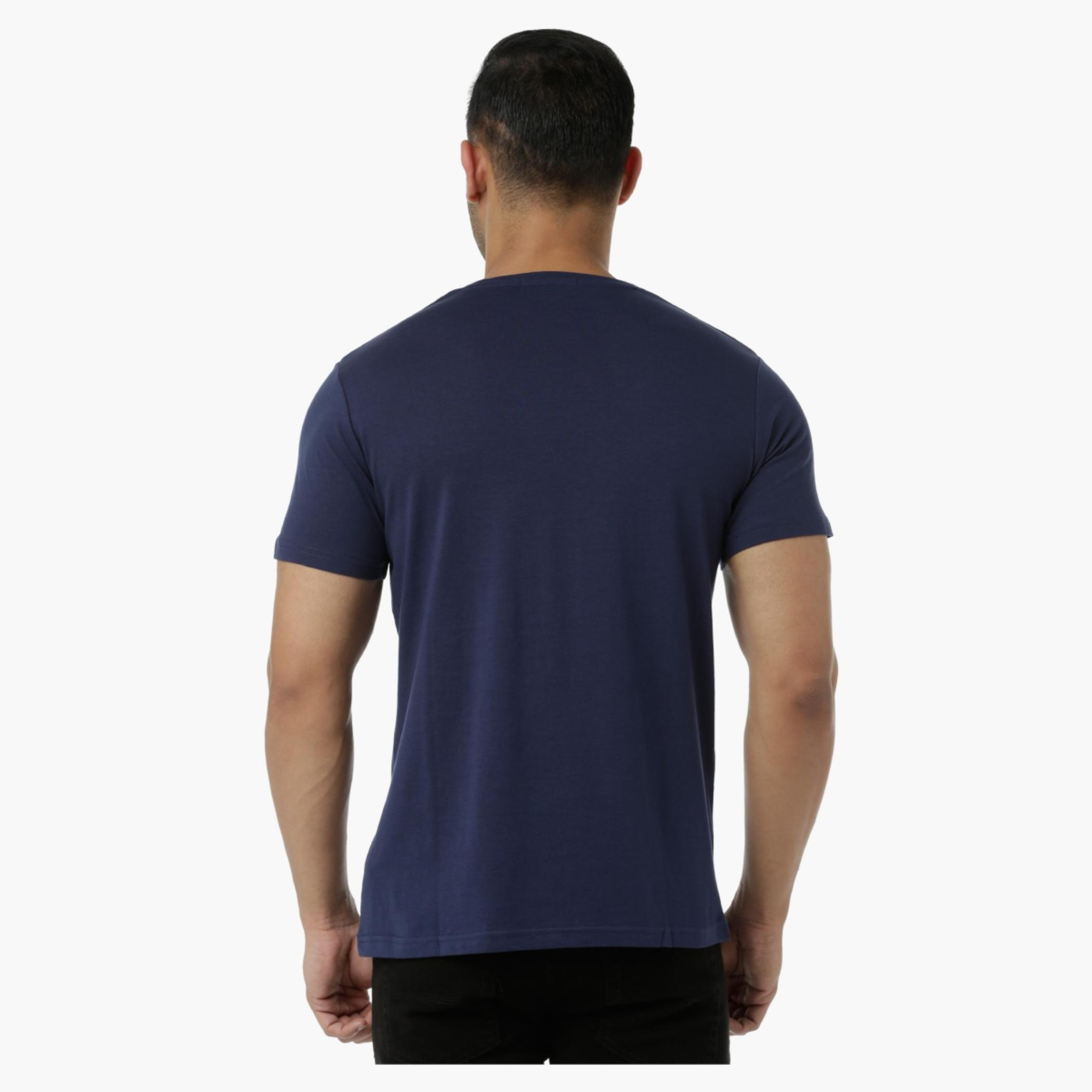 Cotton Graphic Printed T-Shirt with Round Neck and Short Sleeves in Slim Fit-men-clothing-tshirtsandpolos-tshirts-image-2