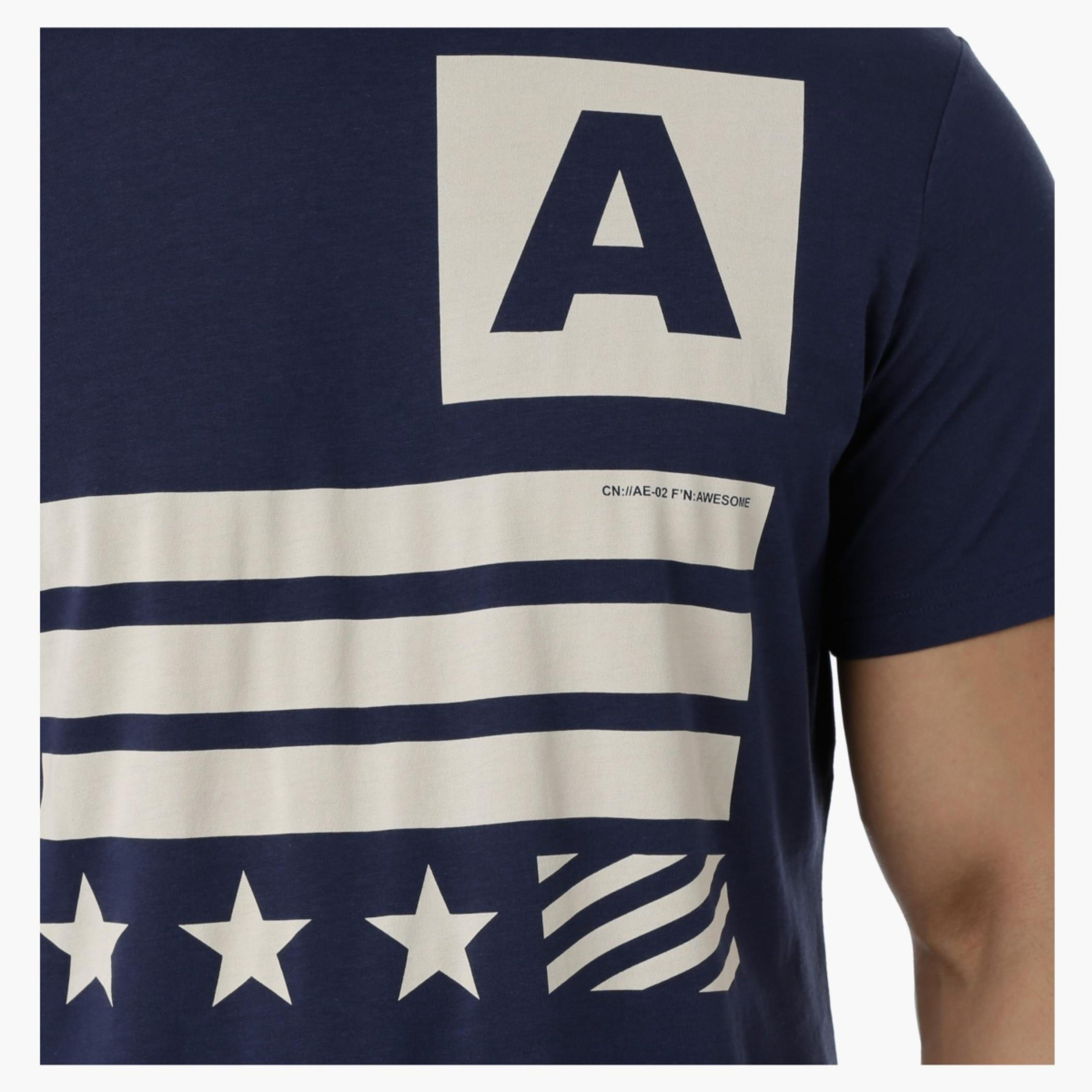 Cotton Graphic Printed T-Shirt with Round Neck and Short Sleeves in Slim Fit-men-clothing-tshirtsandpolos-tshirts-image-4