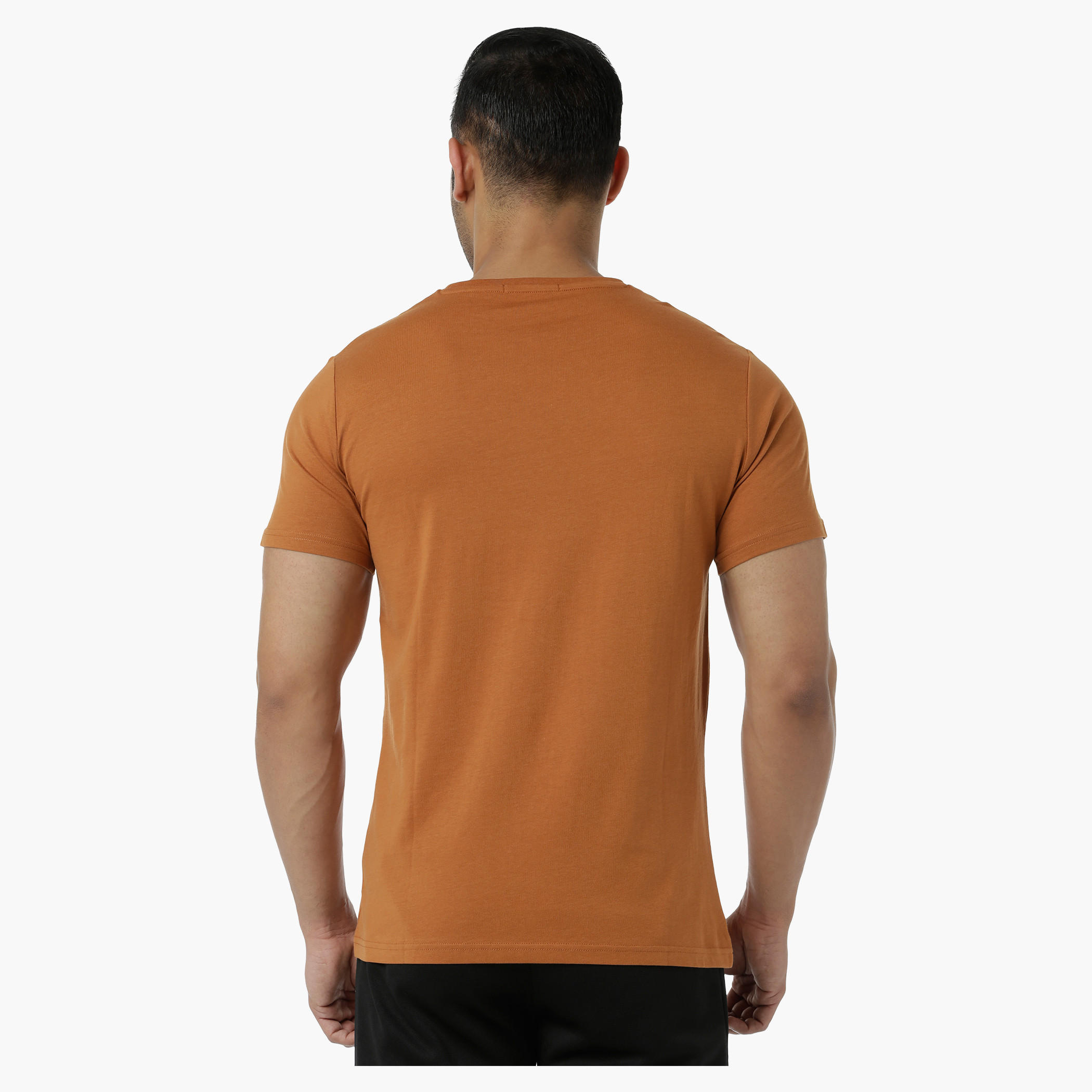 Cotton T-Shirt with Crew Neck and Graphic Print in Slim Fit-men-clothing-tshirtsandpolos-tshirts-image-2