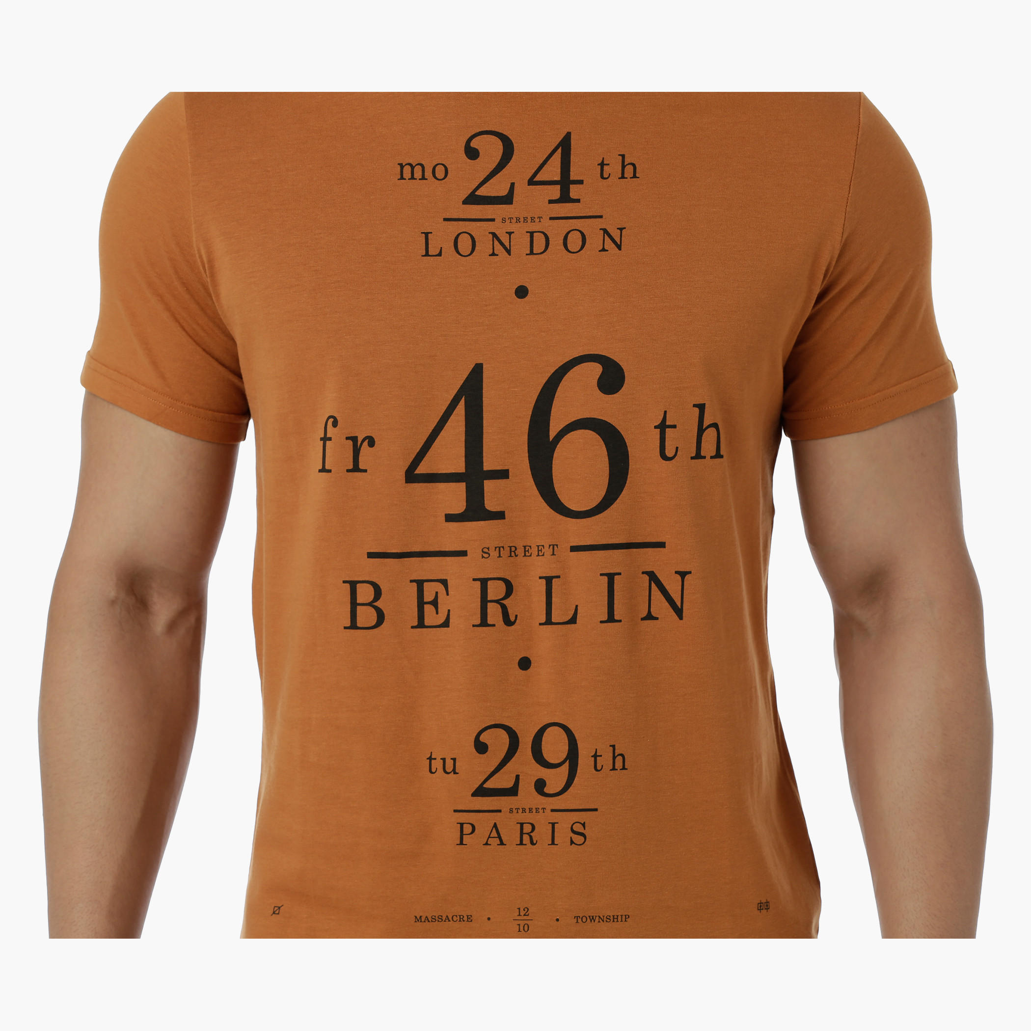 Cotton T-Shirt with Crew Neck and Graphic Print in Slim Fit-men-clothing-tshirtsandpolos-tshirts-image-4