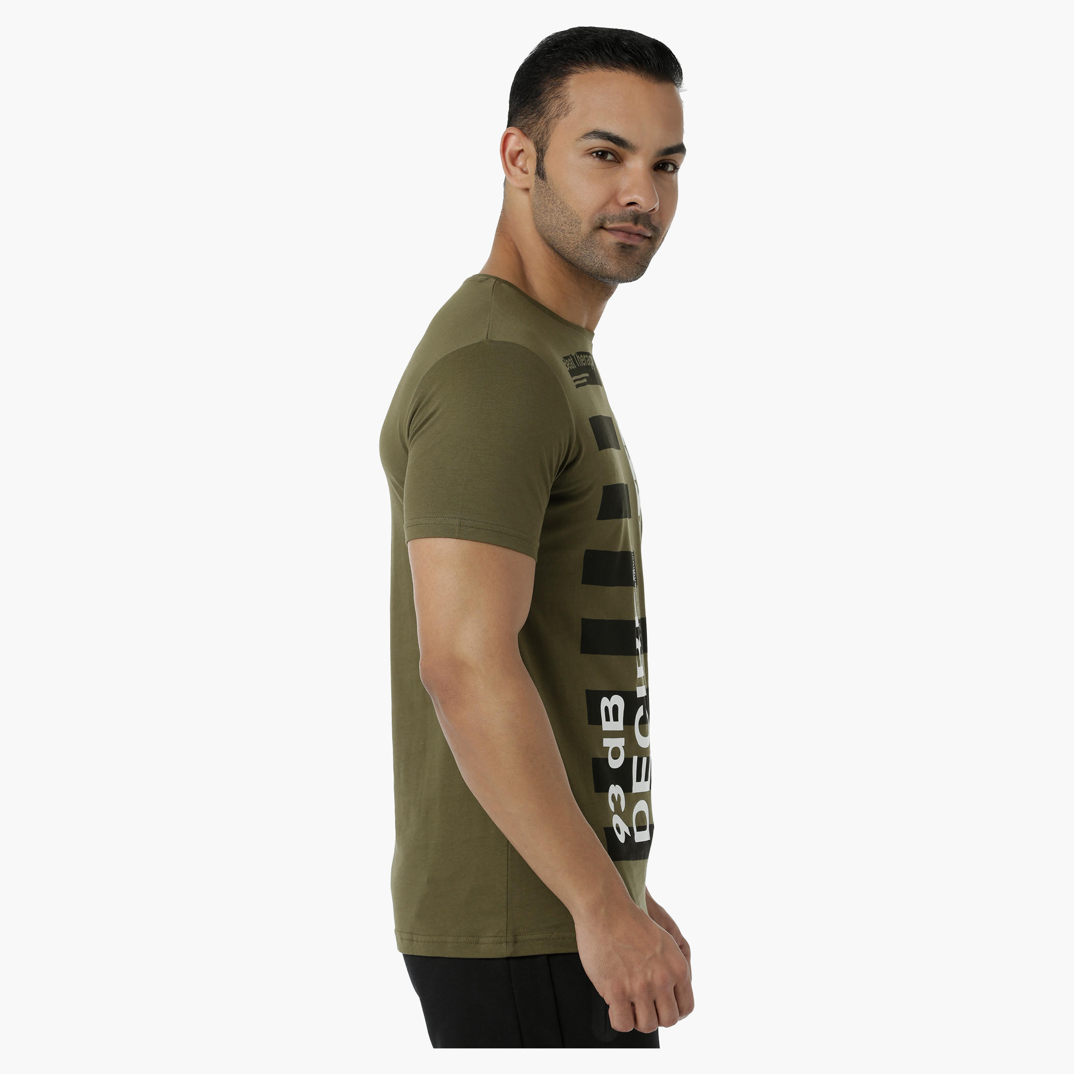 Cotton T-Shirt with Crew Neck and Graphic Print in Slim Fit-men-clothing-tshirtsandpolos-tshirts-image-3