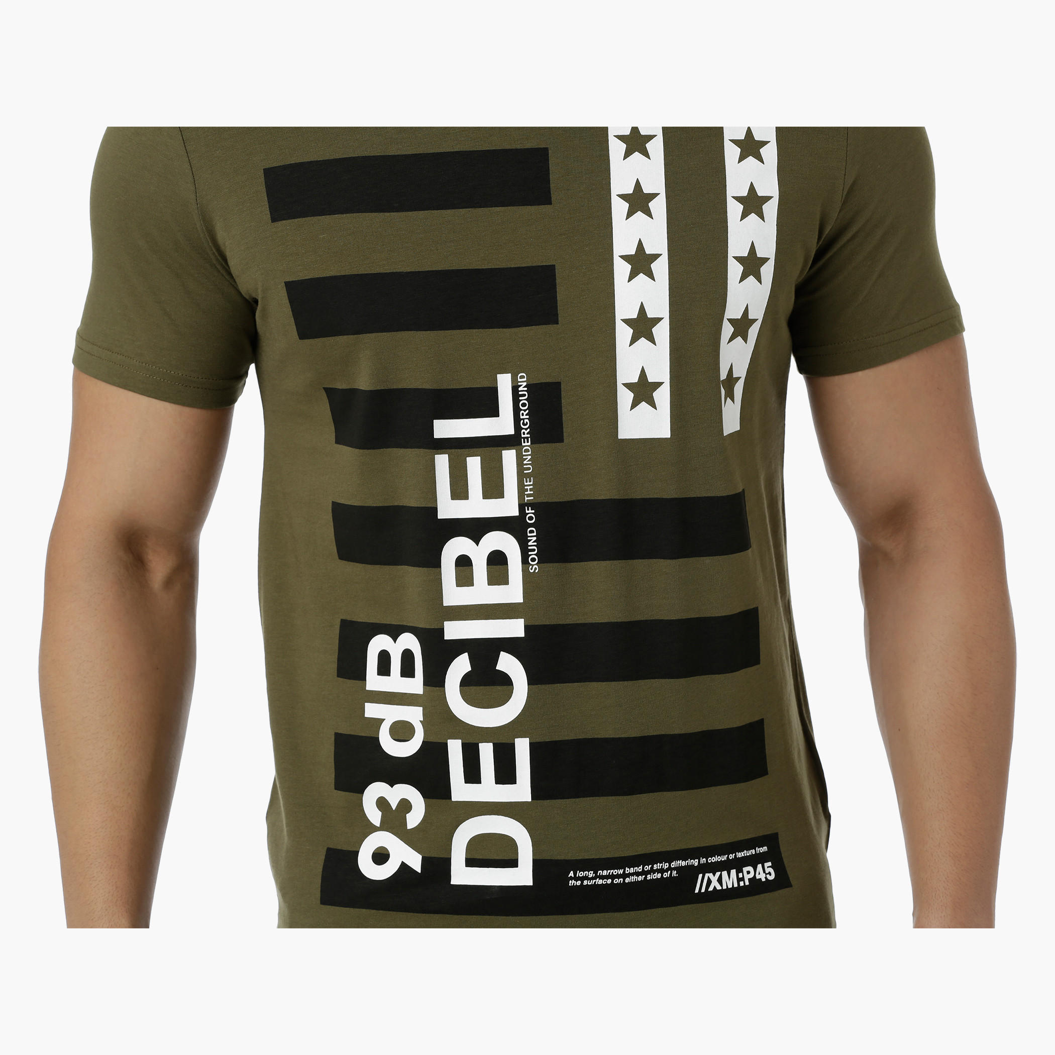Cotton T-Shirt with Crew Neck and Graphic Print in Slim Fit-men-clothing-tshirtsandpolos-tshirts-image-4