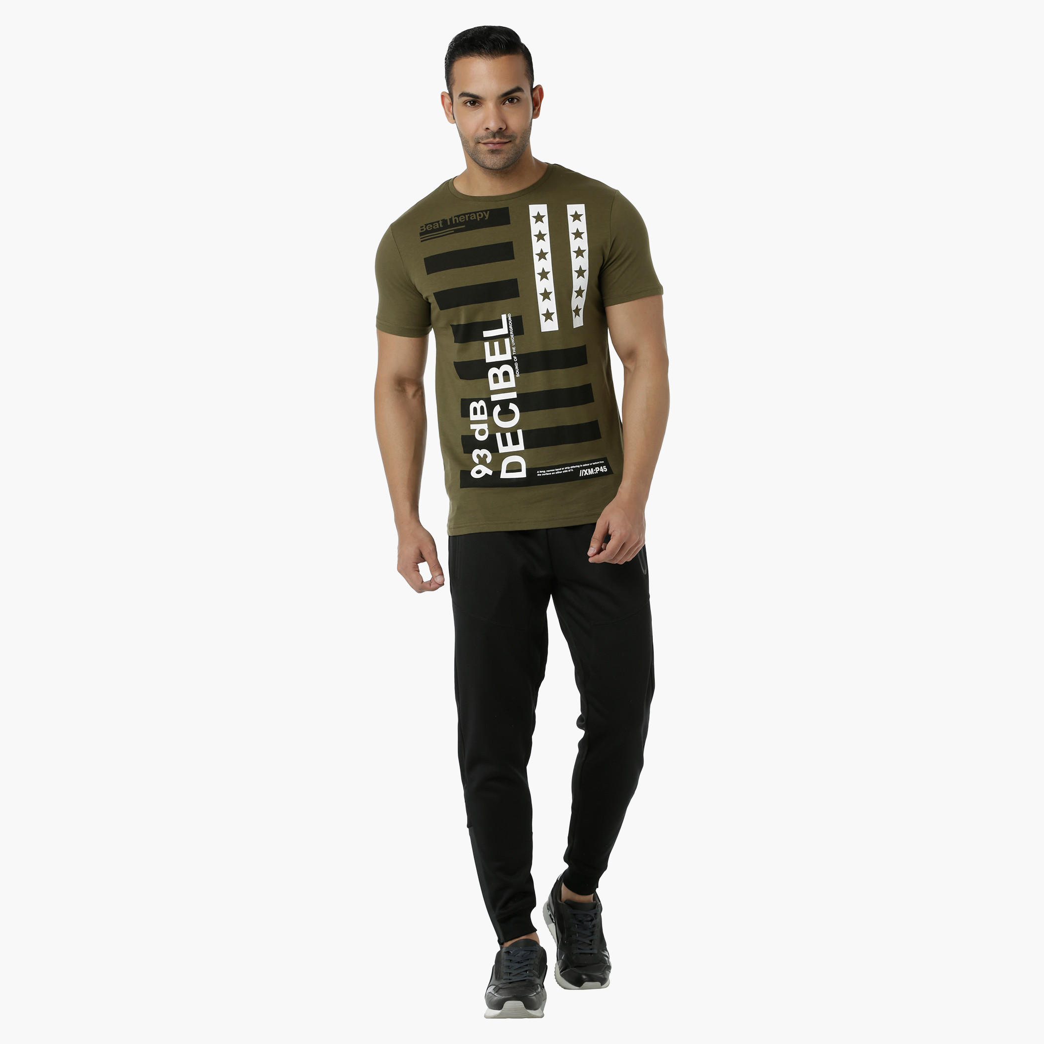 Cotton T-Shirt with Crew Neck and Graphic Print in Slim Fit-men-clothing-tshirtsandpolos-tshirts-image-5