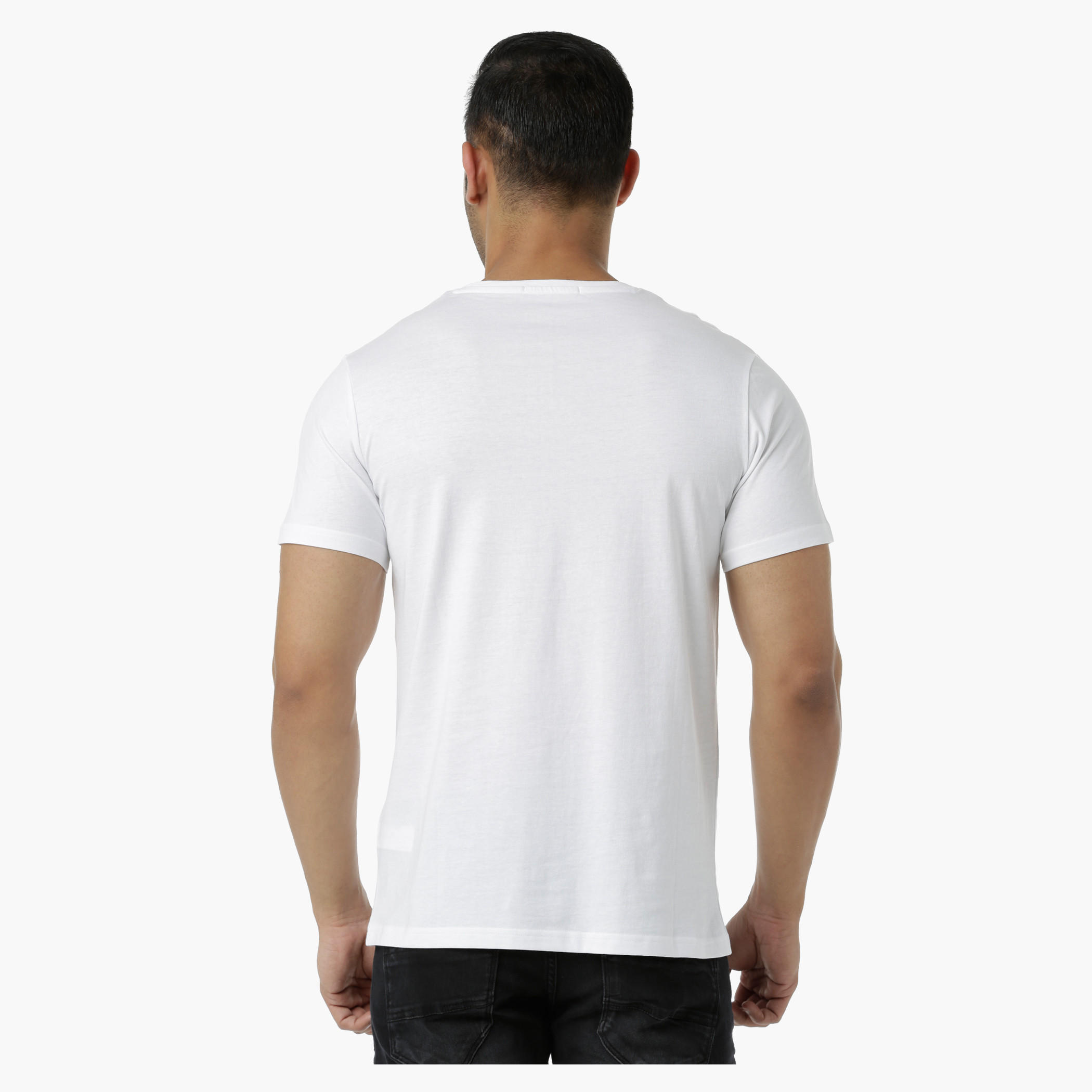 Cotton Graphic Printed T-Shirt with Round Neck and Short Sleeves in Slim Fit-men-clothing-tshirtsandpolos-tshirts-image-2