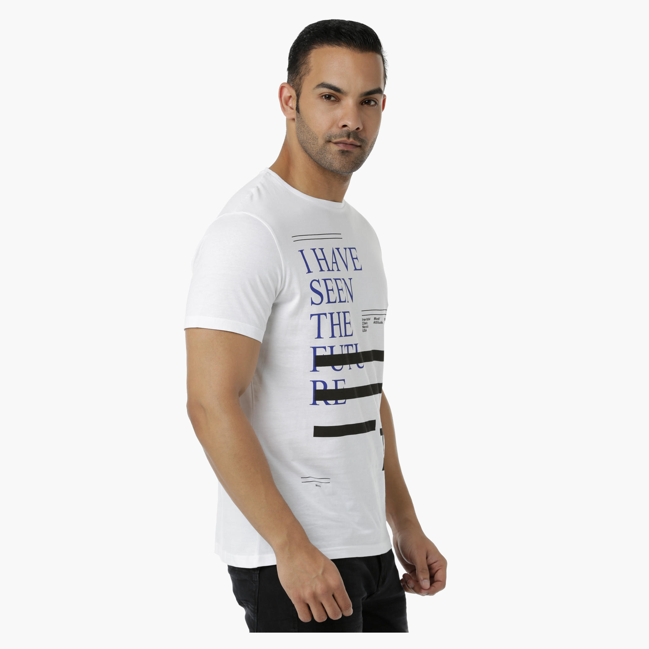 Cotton Graphic Printed T-Shirt with Round Neck and Short Sleeves in Slim Fit-men-clothing-tshirtsandpolos-tshirts-image-3