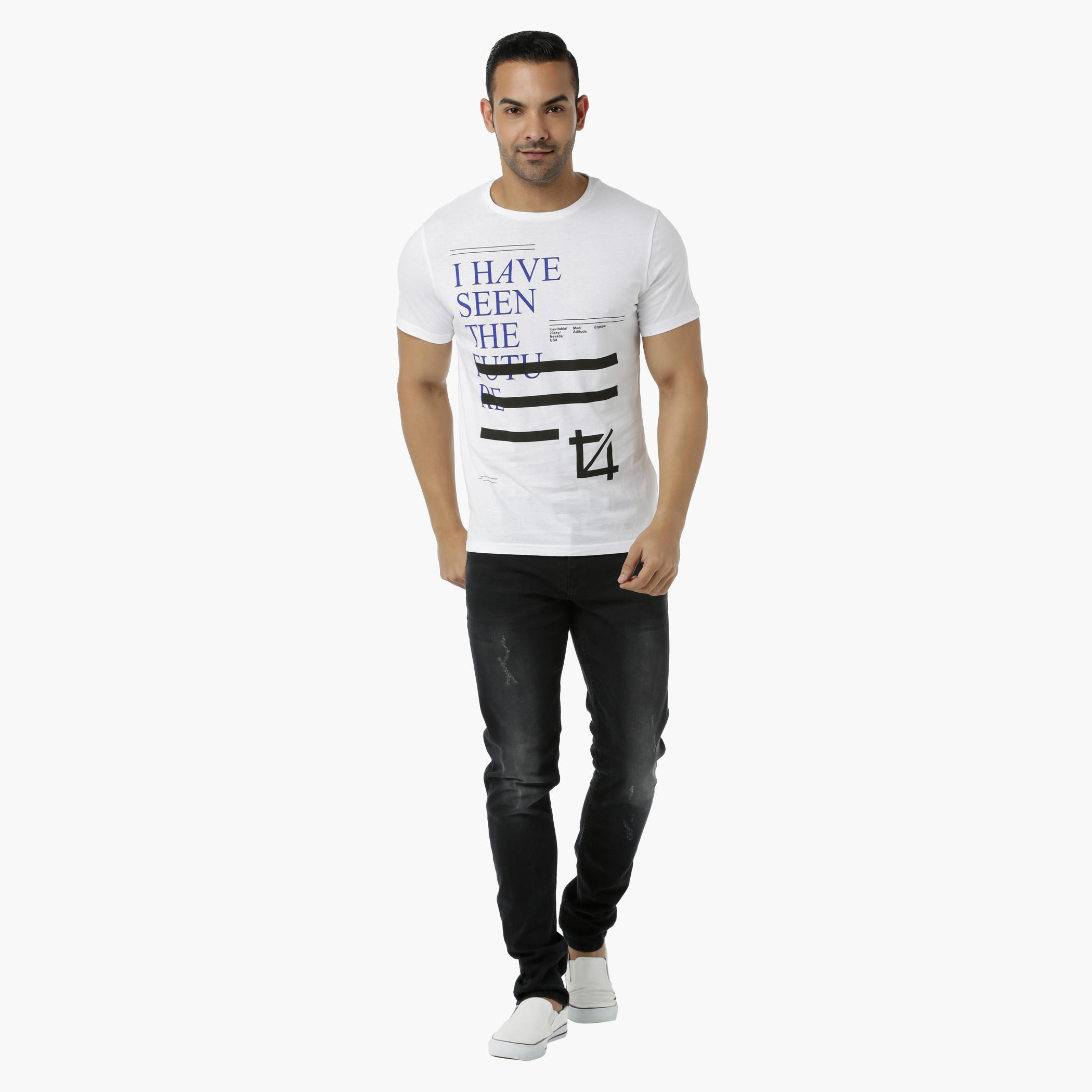 Cotton Graphic Printed T-Shirt with Round Neck and Short Sleeves in Slim Fit-men-clothing-tshirtsandpolos-tshirts-image-5