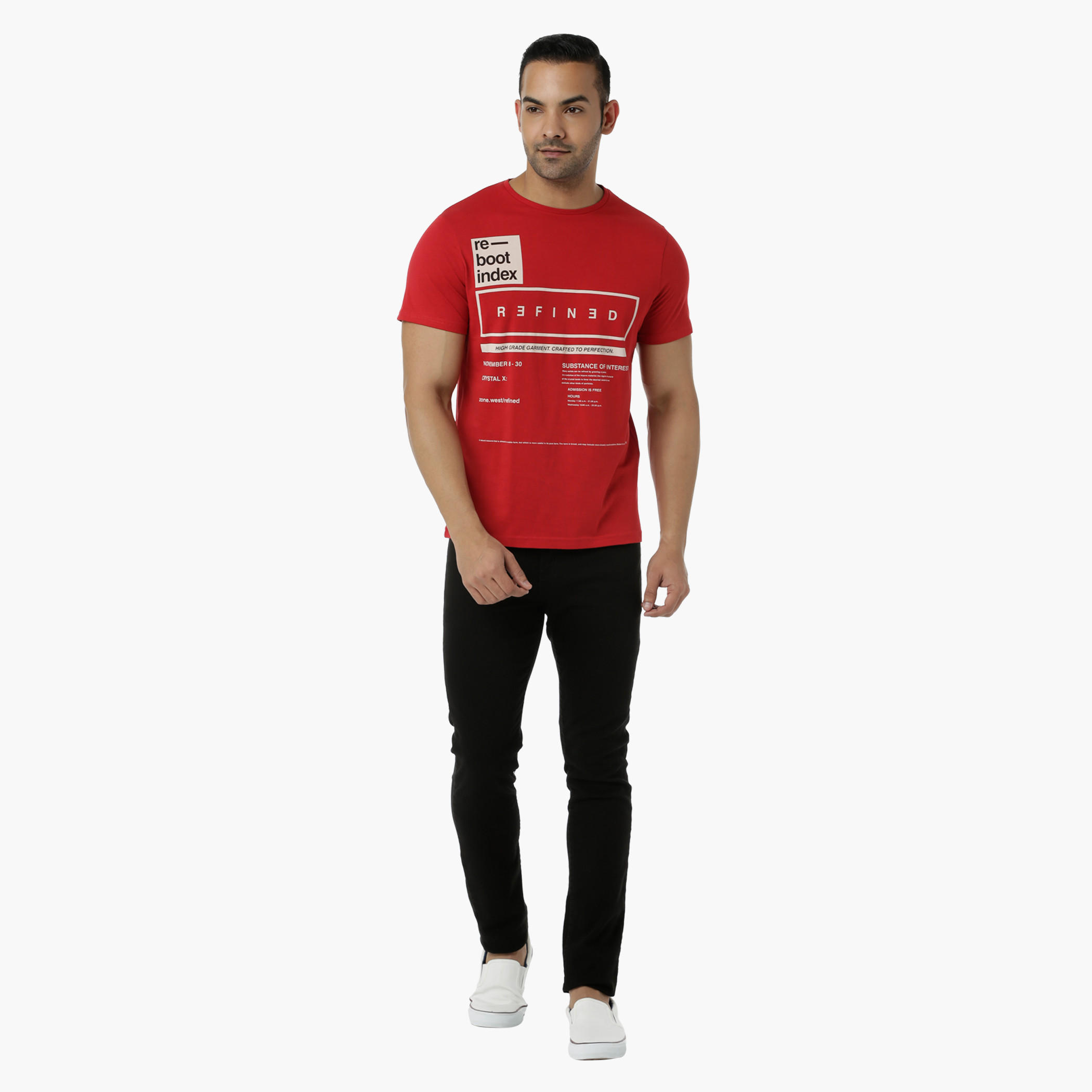 Cotton Graphic Printed T-Shirt with Round Neck and Short Sleeves in Slim Fit-men-clothing-tshirtsandpolos-tshirts-image-5