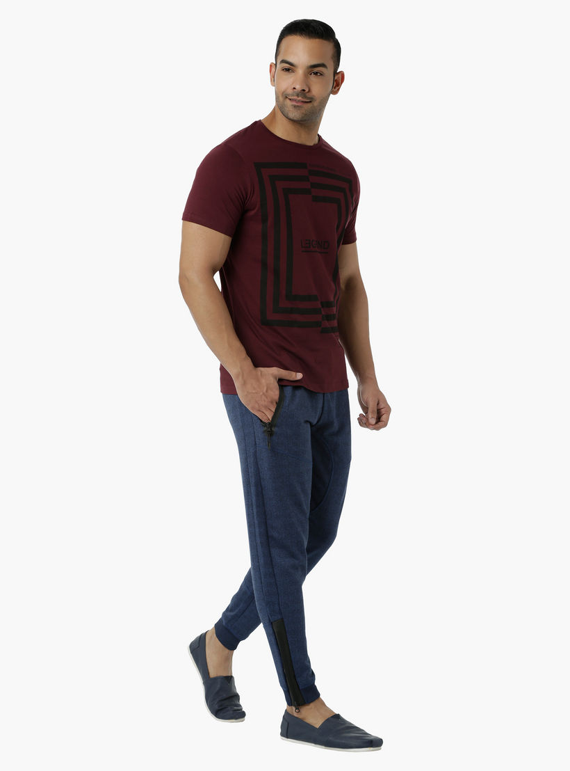 Cotton T-Shirt with Crew Neck and Graphic Print in Slim Fit-men-clothing-tshirtsandpolos-tshirts-image-5
