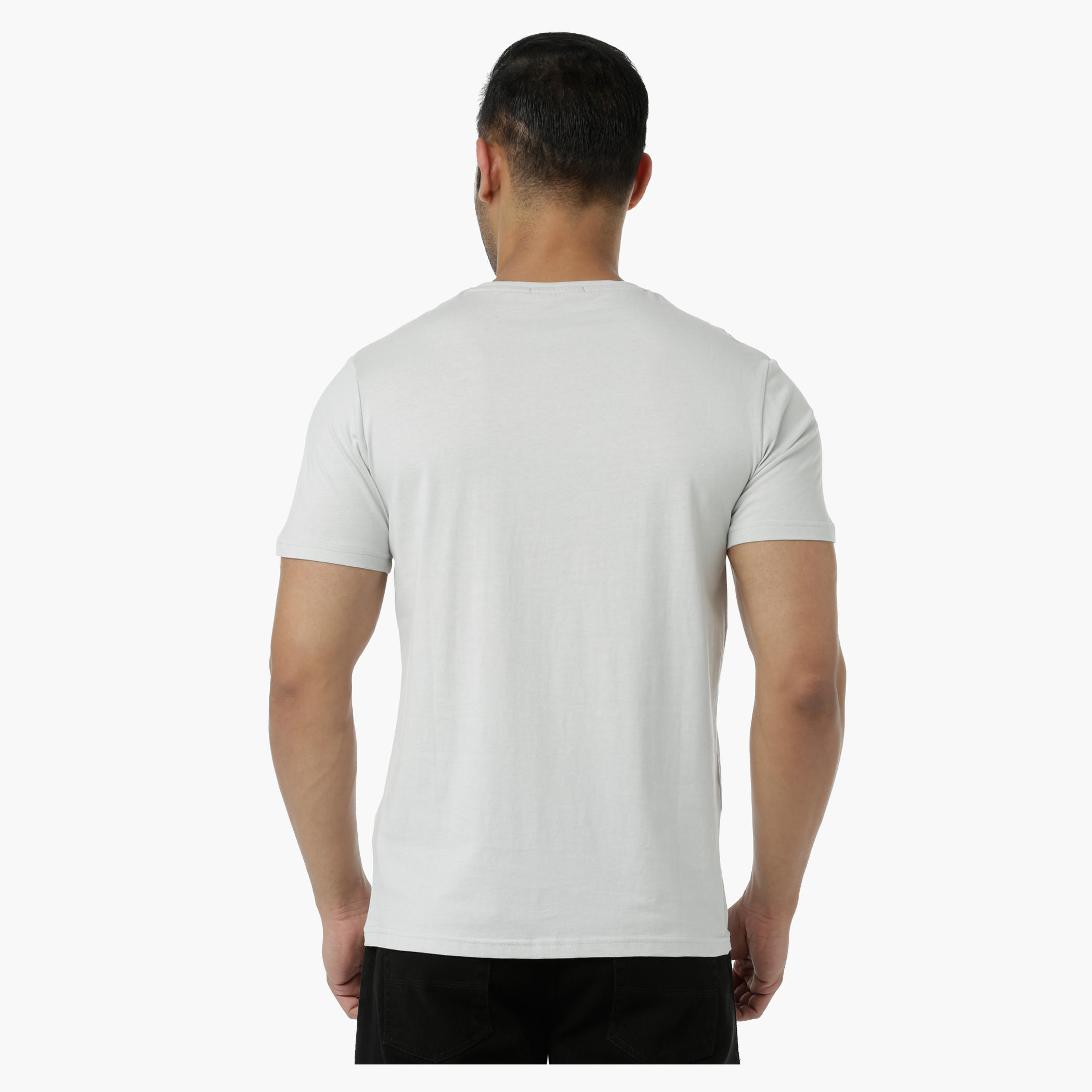 Cotton Graphic Printed T-Shirt with Round Neck and Short Sleeves in Slim Fit-men-clothing-tshirtsandpolos-tshirts-image-2
