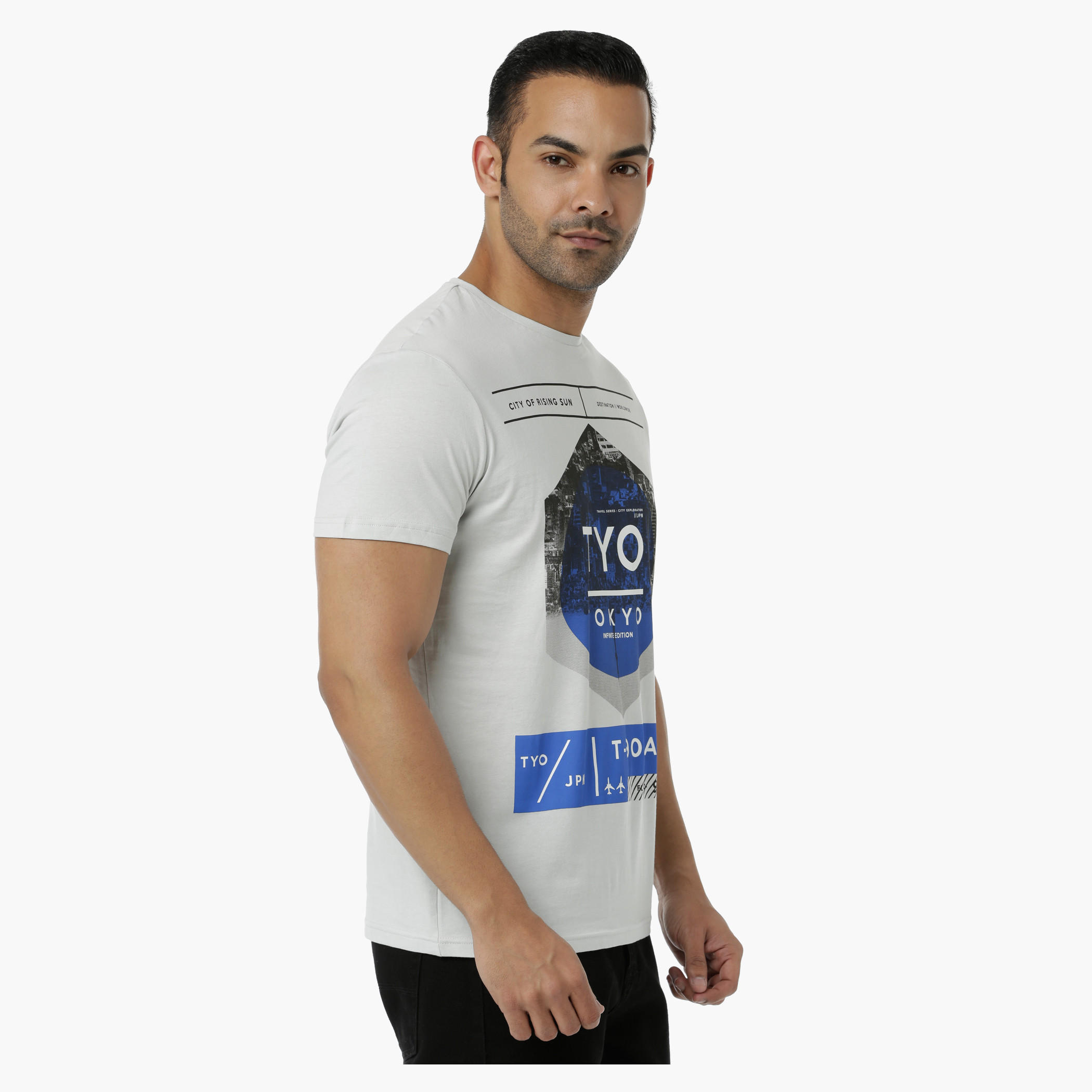 Cotton Graphic Printed T-Shirt with Round Neck and Short Sleeves in Slim Fit-men-clothing-tshirtsandpolos-tshirts-image-3