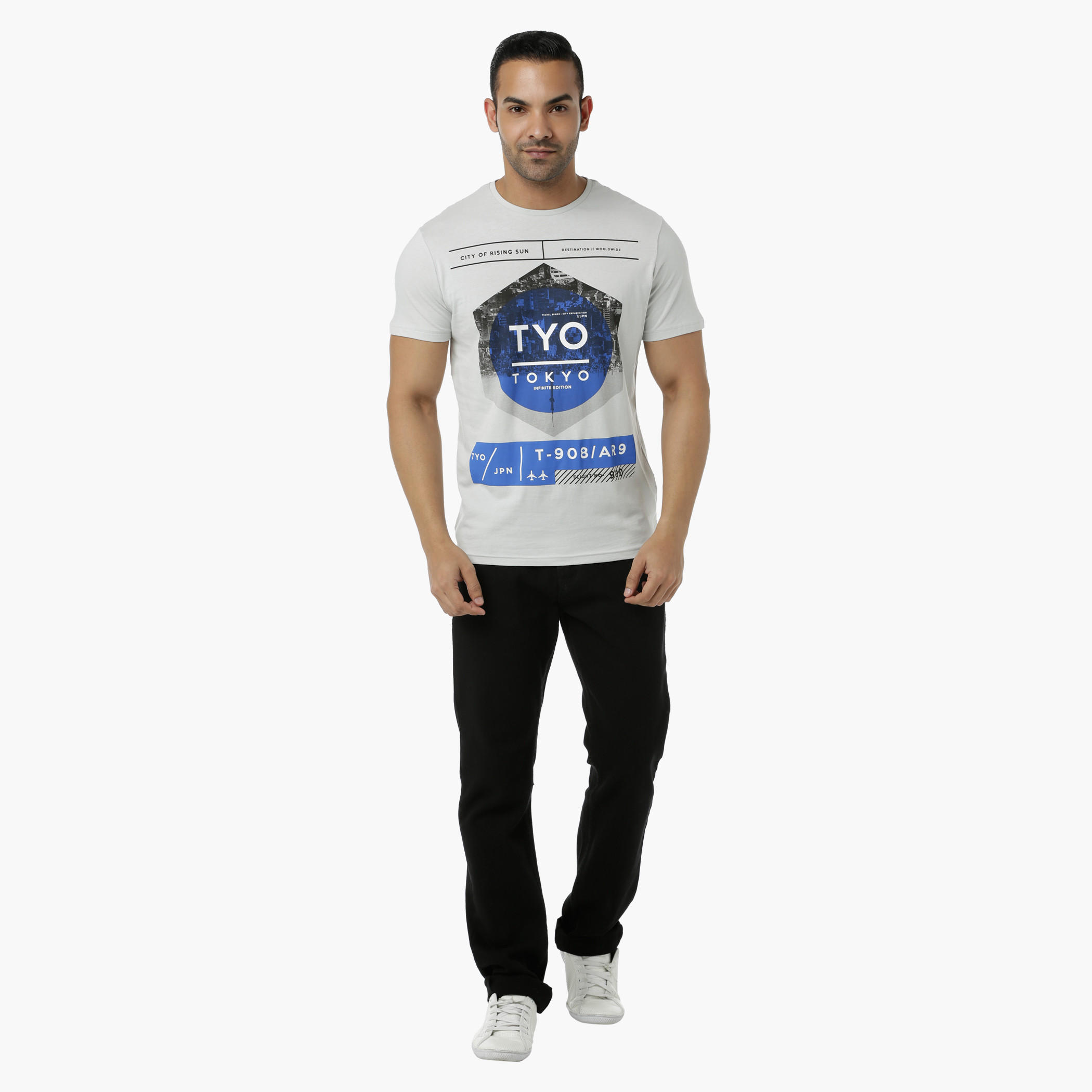 Cotton Graphic Printed T-Shirt with Round Neck and Short Sleeves in Slim Fit-men-clothing-tshirtsandpolos-tshirts-image-5