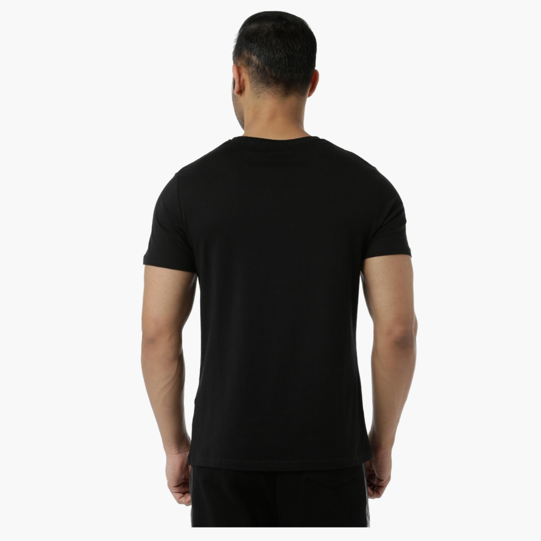 Cotton Graphic Printed T-Shirt with Round Neck and Short Sleeves in Slim Fit-men-clothing-tshirtsandpolos-tshirts-image-2