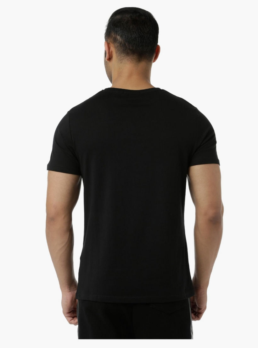 Cotton Graphic Printed T-Shirt with Round Neck and Short Sleeves in Slim Fit-men-clothing-tshirtsandpolos-tshirts-image-2