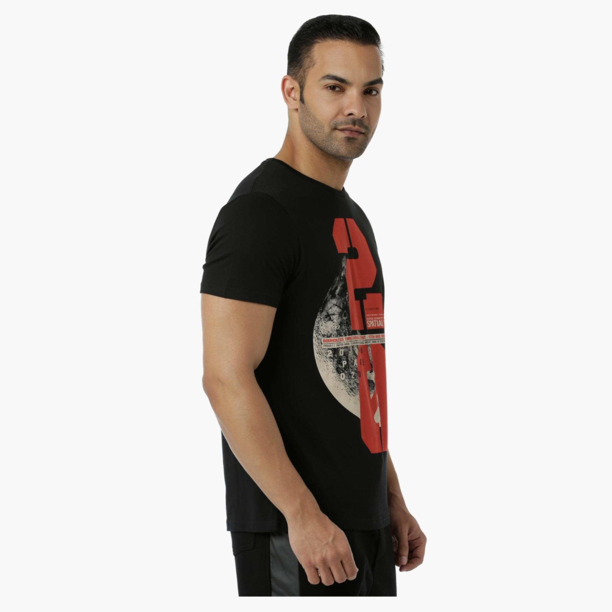 Cotton Graphic Printed T-Shirt with Round Neck and Short Sleeves in Slim Fit-men-clothing-tshirtsandpolos-tshirts-image-3