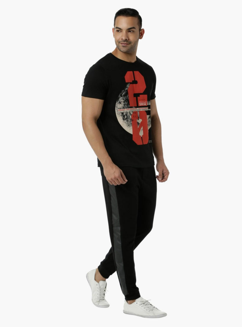 Cotton Graphic Printed T-Shirt with Round Neck and Short Sleeves in Slim Fit-men-clothing-tshirtsandpolos-tshirts-image-5