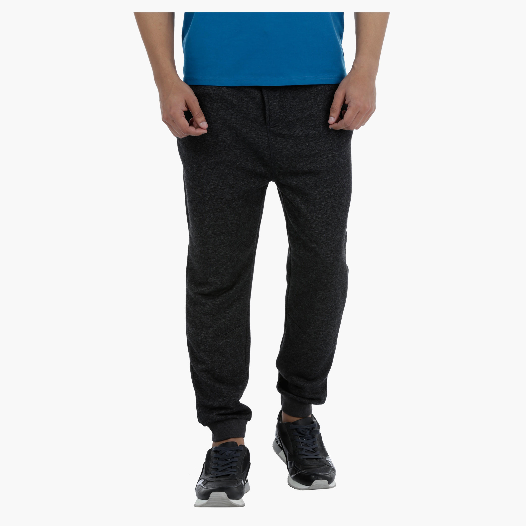Textured Jog Pants with Elasticised Waist-men-clothing-bottoms-joggers-image-6