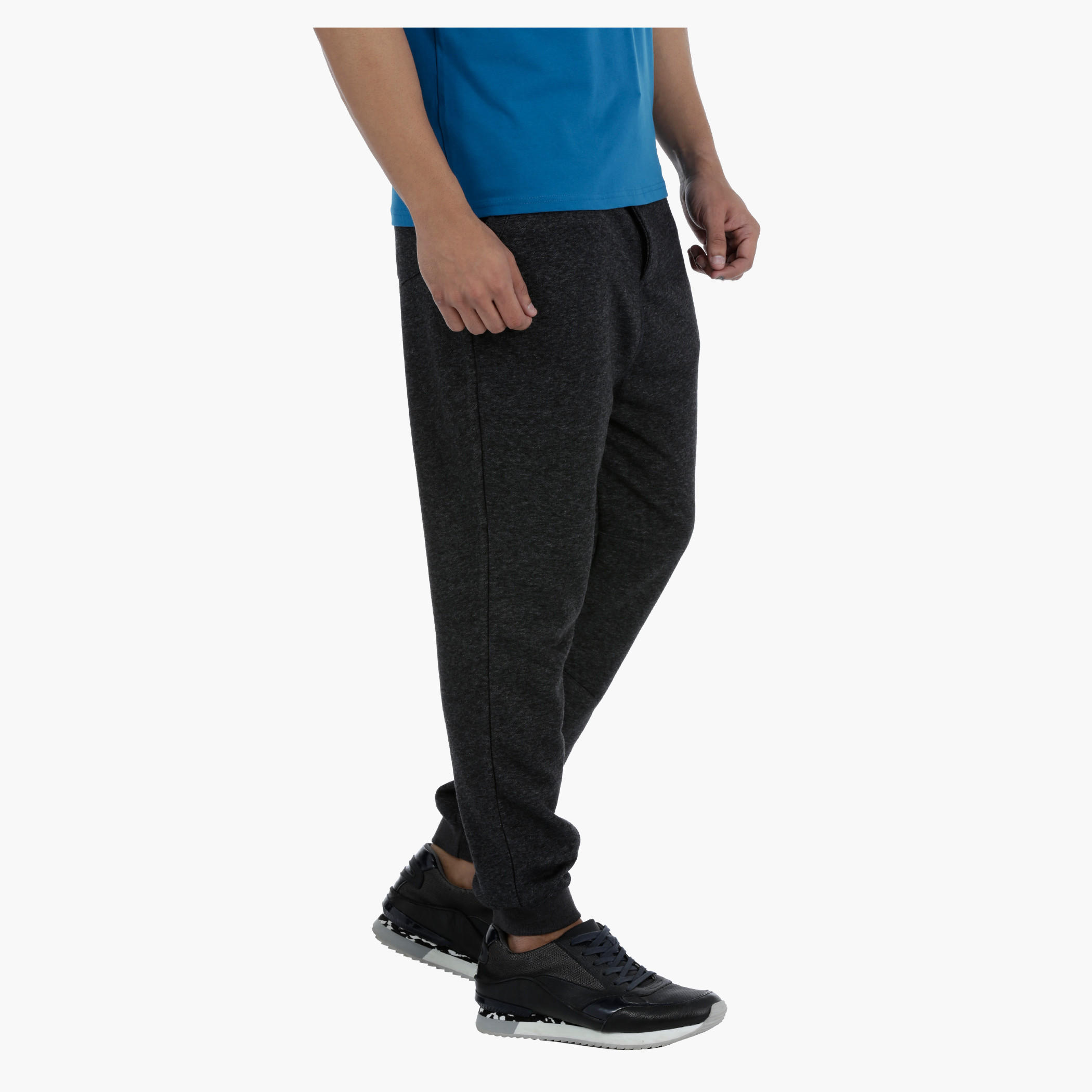 Textured Jog Pants with Elasticised Waist-men-clothing-bottoms-joggers-image-8