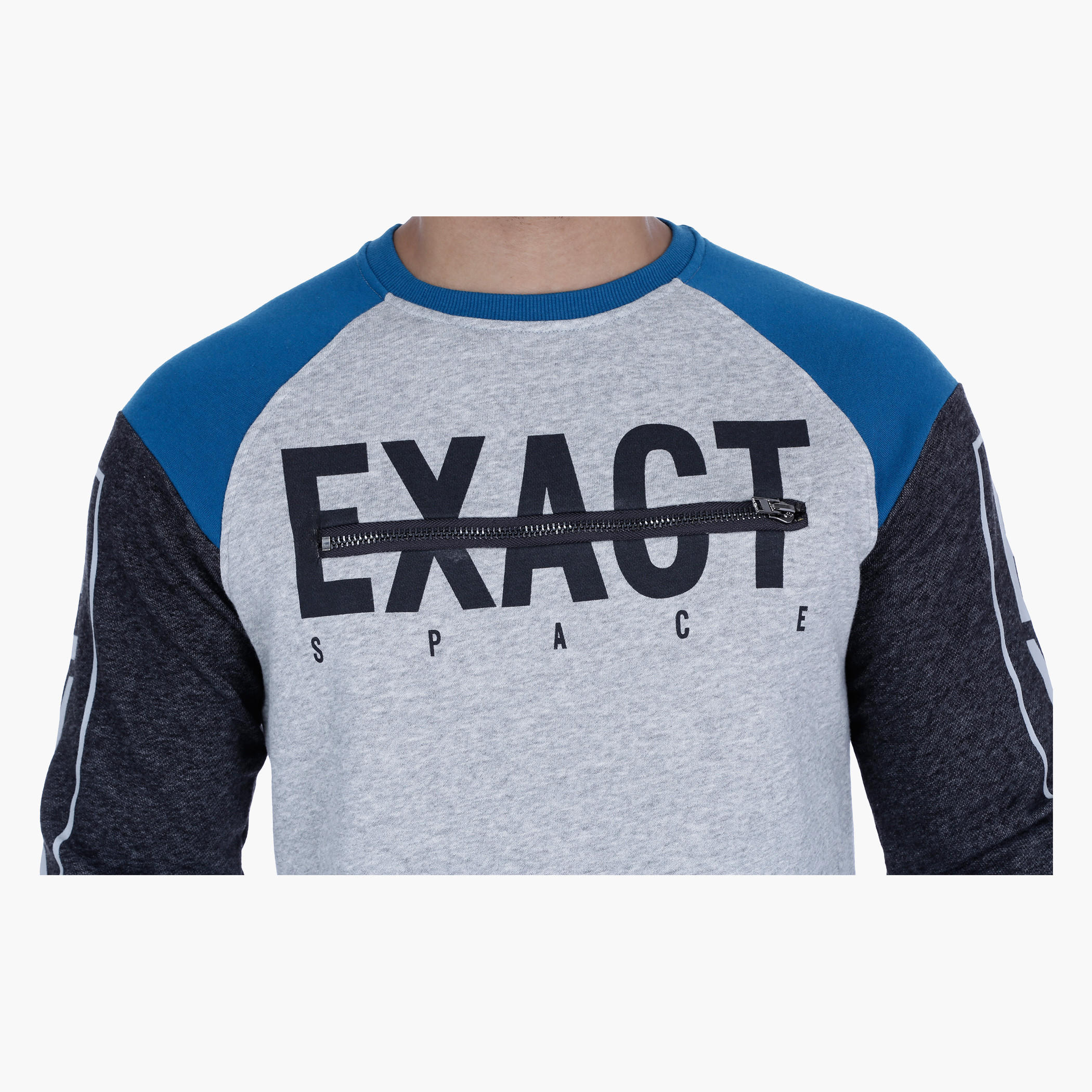 Printed Crew Neck Sweatshirt with Long Sleeves-men-winterwear-hoodiesandsweatshirts-image-4