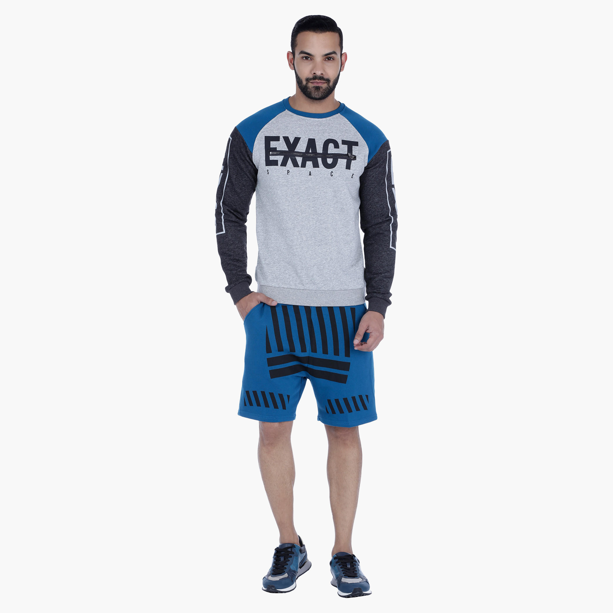 Printed Crew Neck Sweatshirt with Long Sleeves-men-winterwear-hoodiesandsweatshirts-image-5
