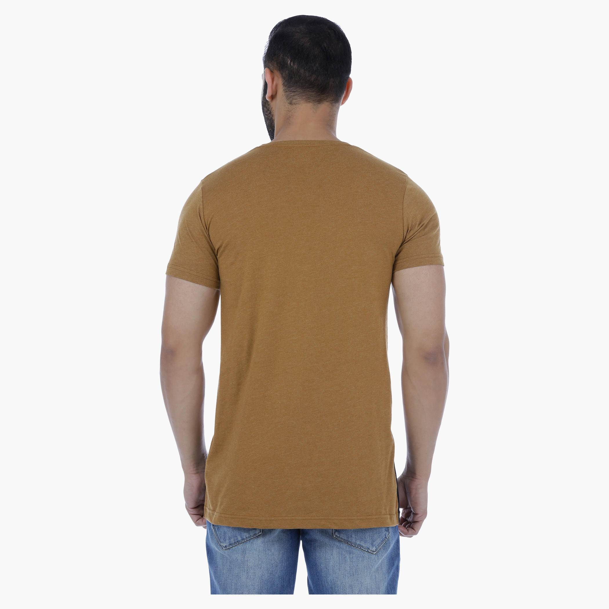 Cut and Sew T-Shirt with Round Neck and Short Sleeves-men-clothing-tshirtsandpolos-tshirts-image-2