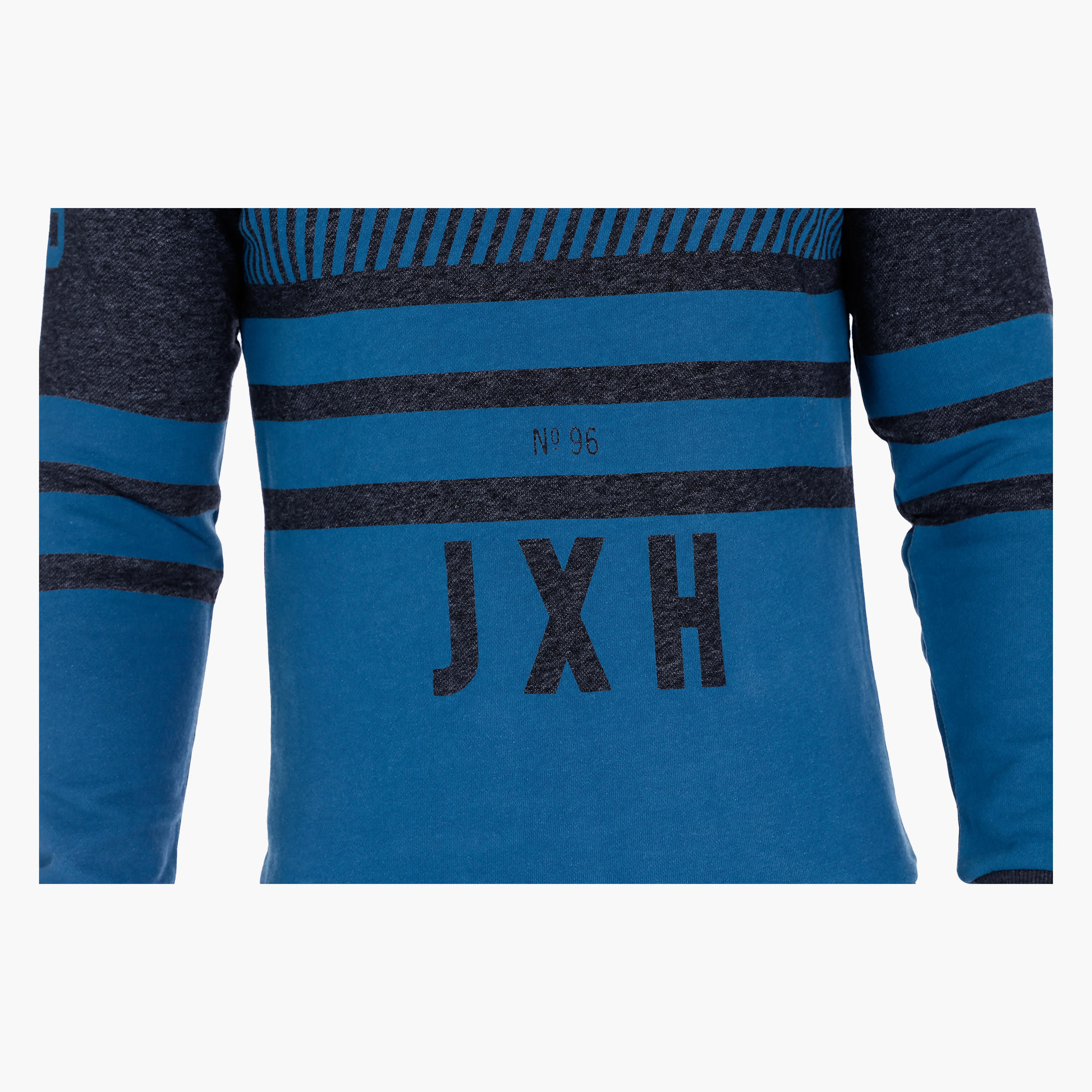 Crew Neck Sweatshirt with Long Sleeves-men-winterwear-hoodiesandsweatshirts-image-2