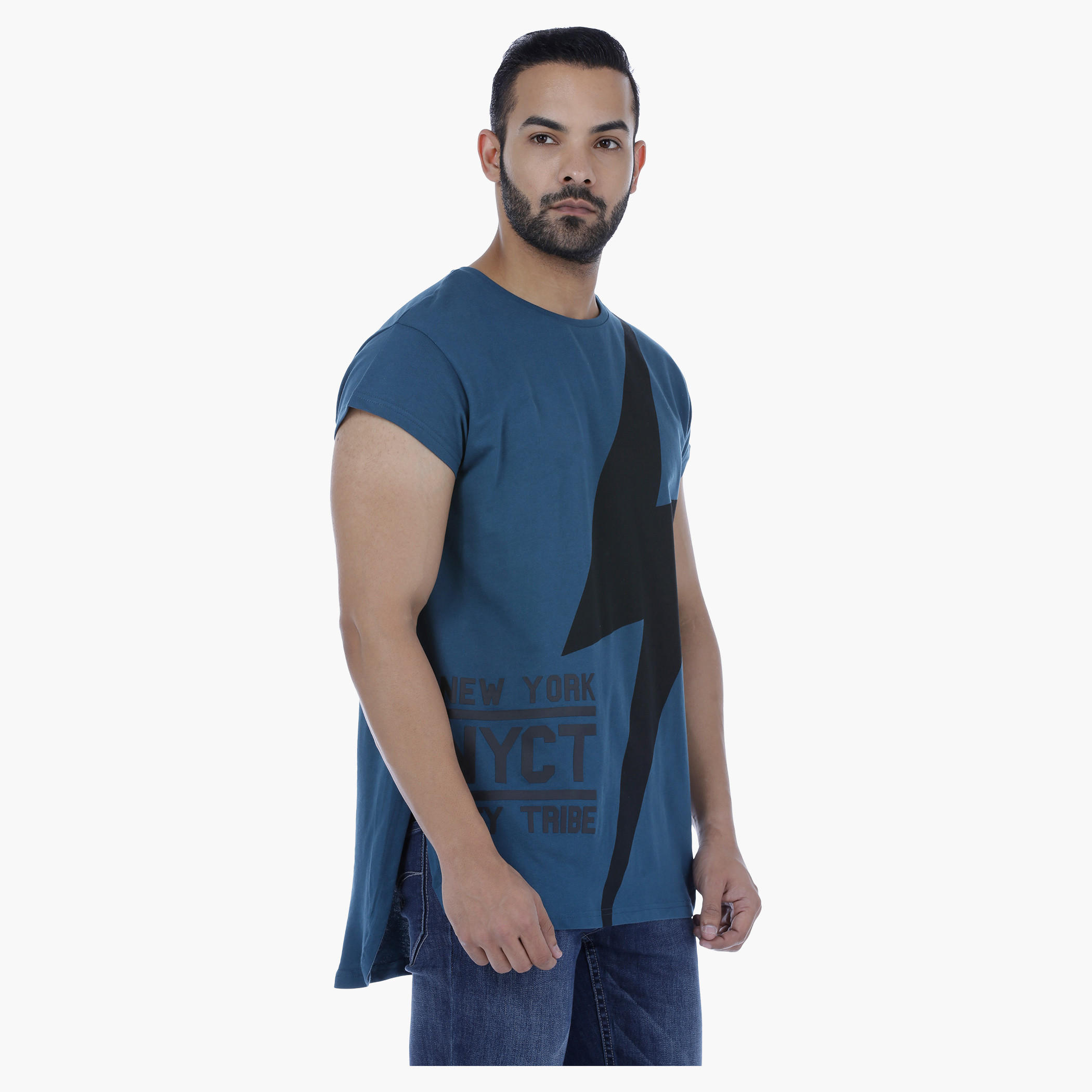 T-Shirt with Cap Sleeves and U-Back Hem-men-clothing-tshirtsandpolos-tshirts-image-3