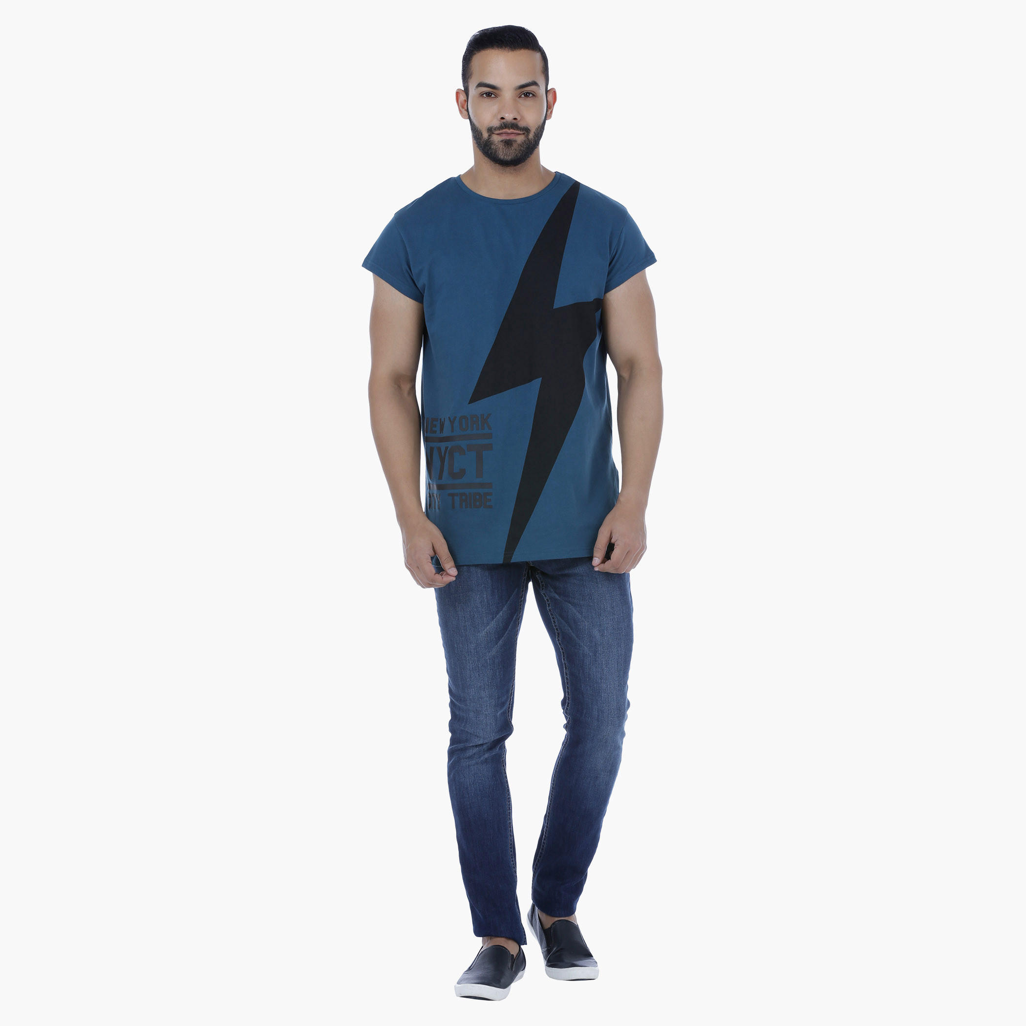 T-Shirt with Cap Sleeves and U-Back Hem-men-clothing-tshirtsandpolos-tshirts-image-5