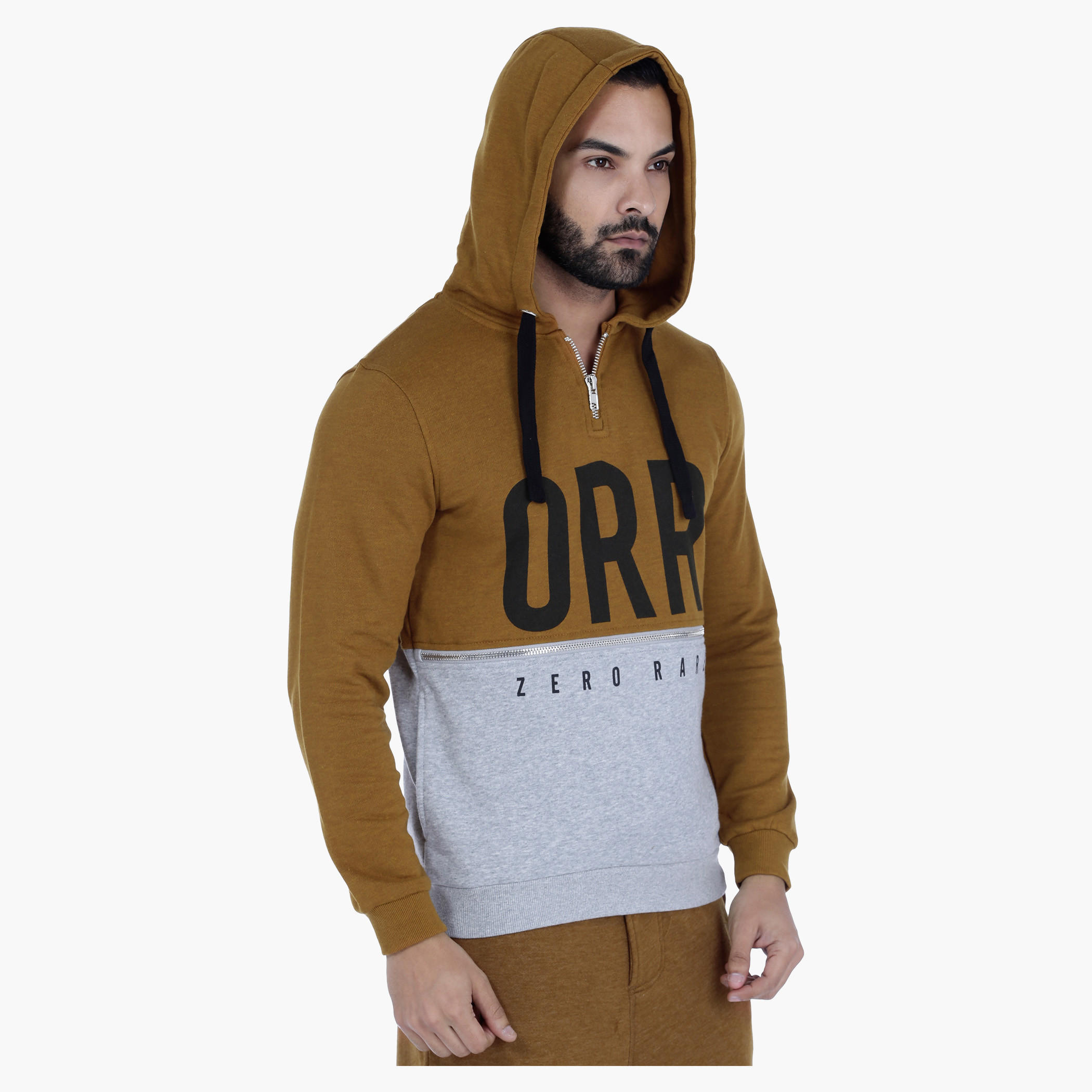 Zip Neck Sweatshirt with Hood-men-winterwear-hoodiesandsweatshirts-image-3