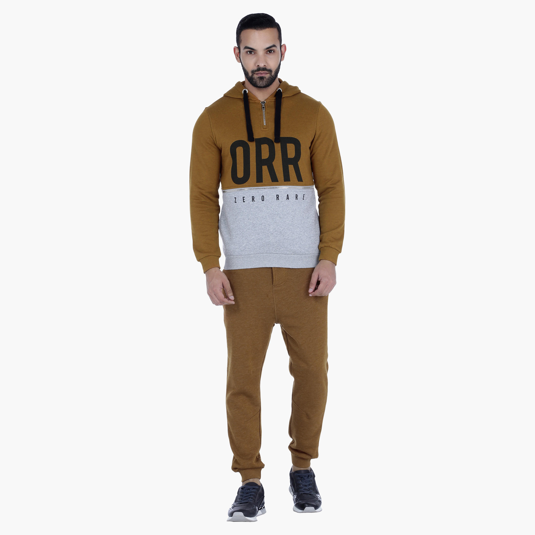 Zip Neck Sweatshirt with Hood-men-winterwear-hoodiesandsweatshirts-image-5